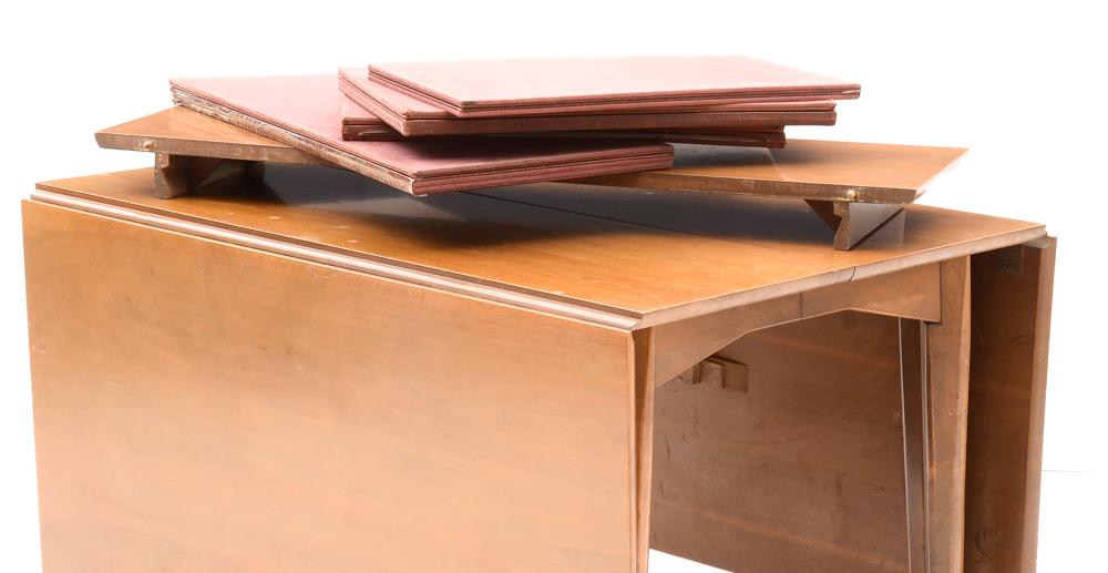 Vintage Gate-Leg Dining Table and Chairs