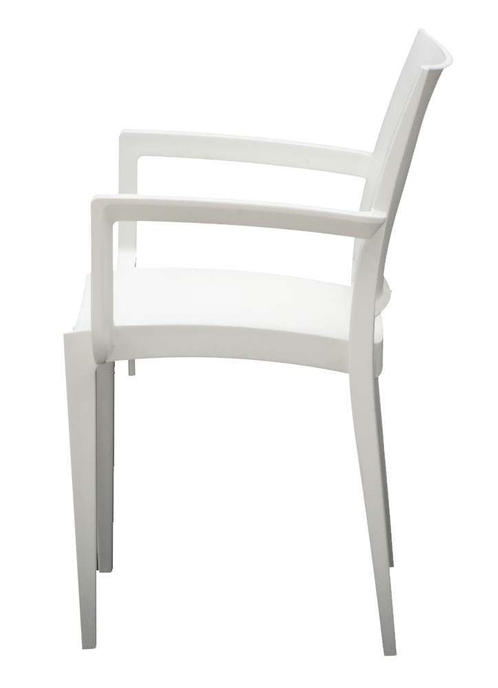 Set of Tensai "Wanda" White Acrylic Armchairs