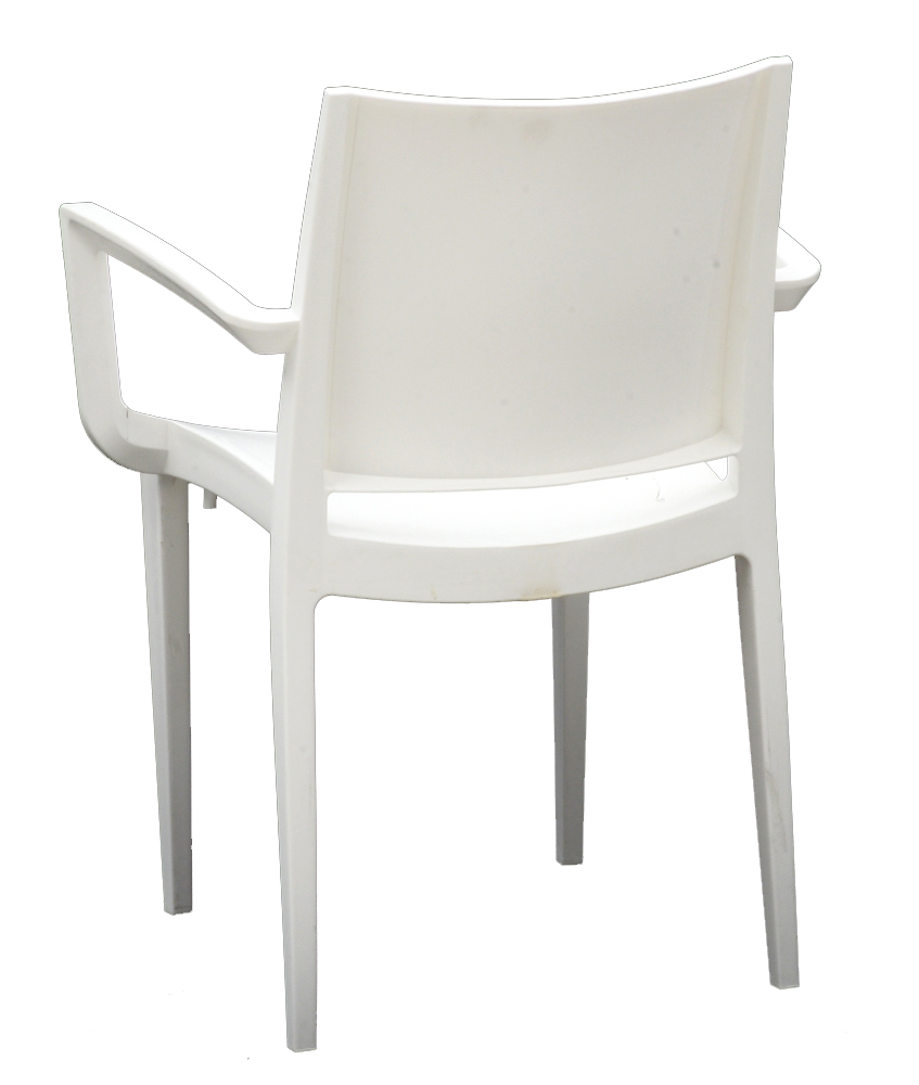 Set of Tensai "Wanda" White Acrylic Armchairs