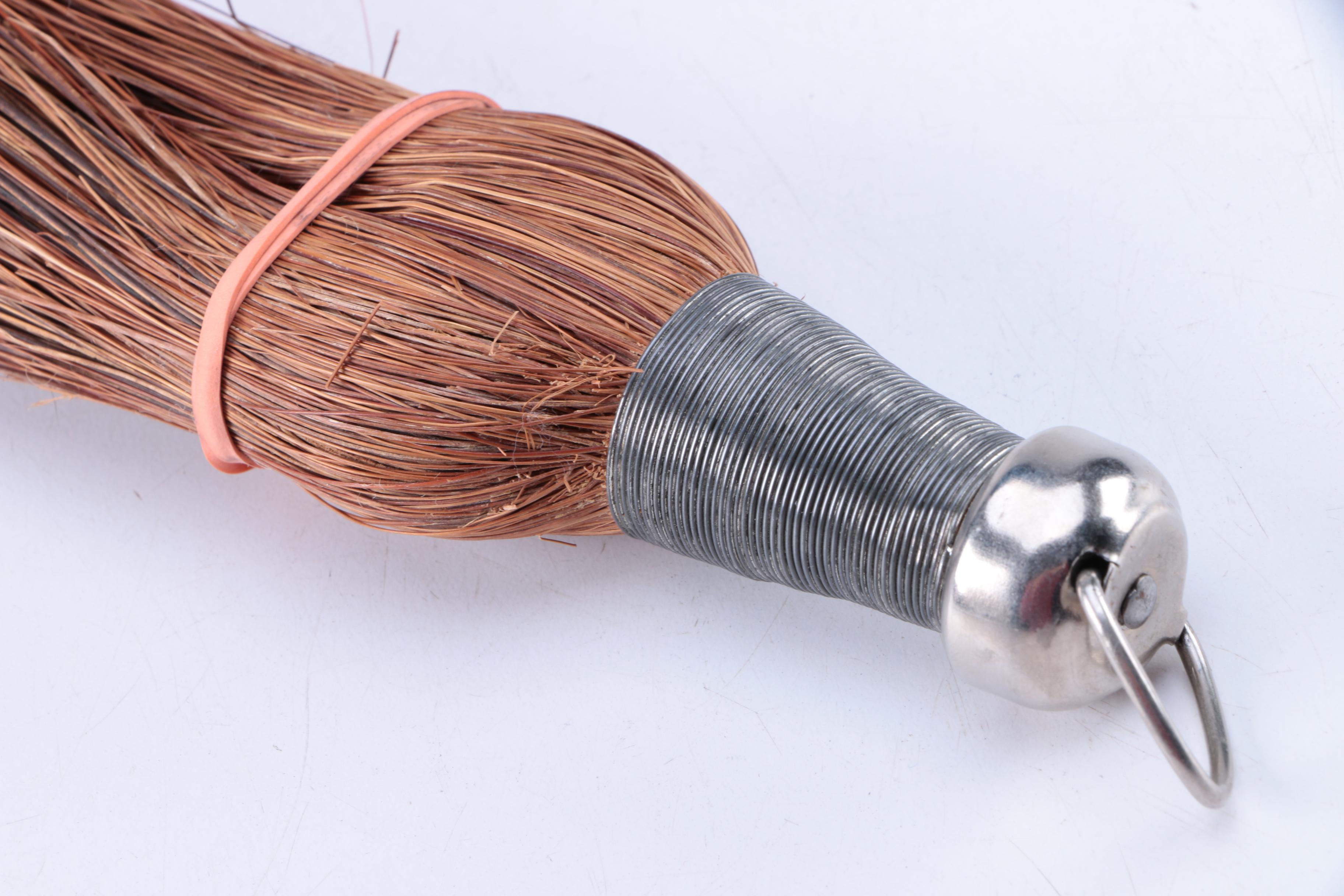 Water Bucket in Canvas Tote, Broom and Canvas Tote