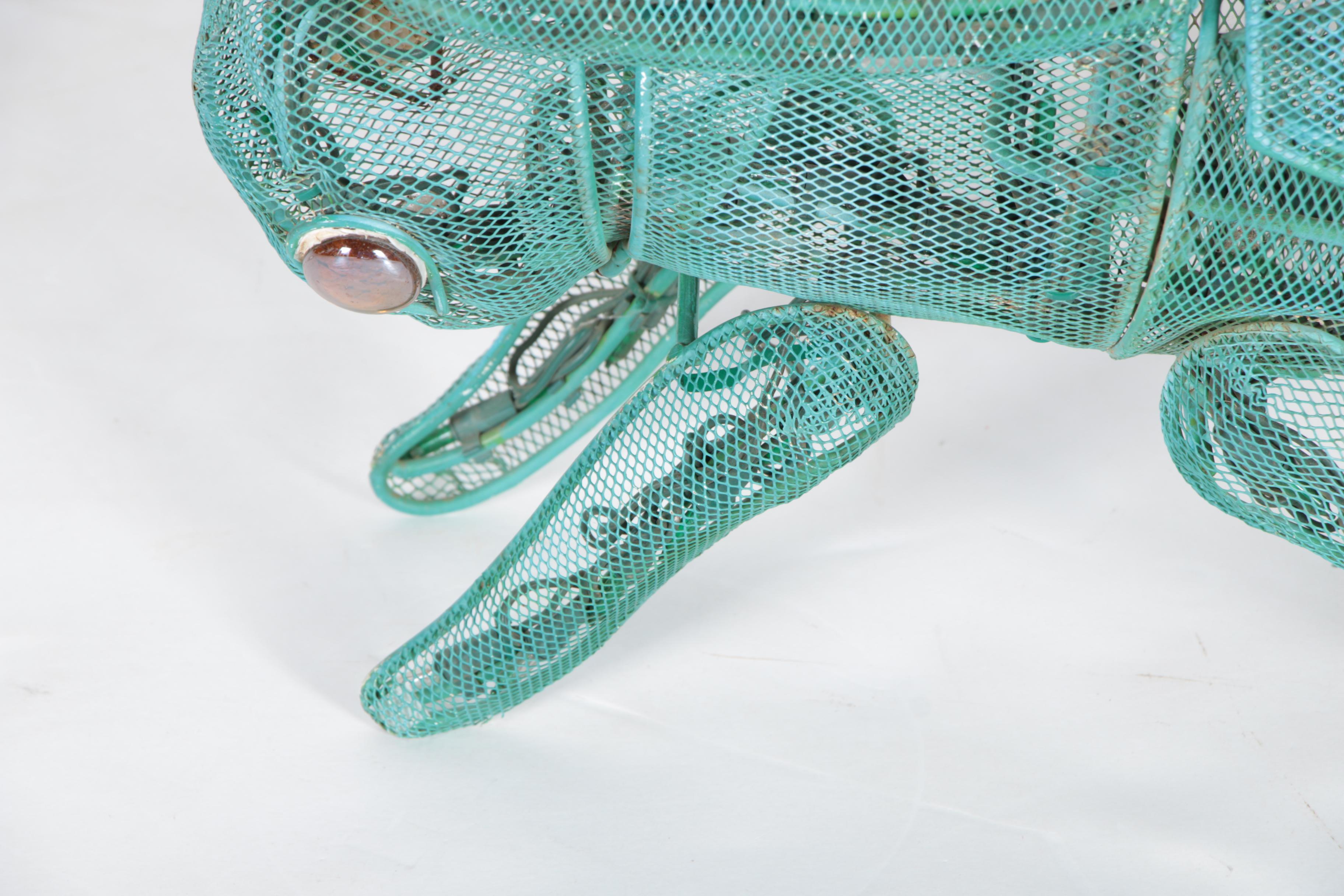 Large Lighted Metal Grasshopper