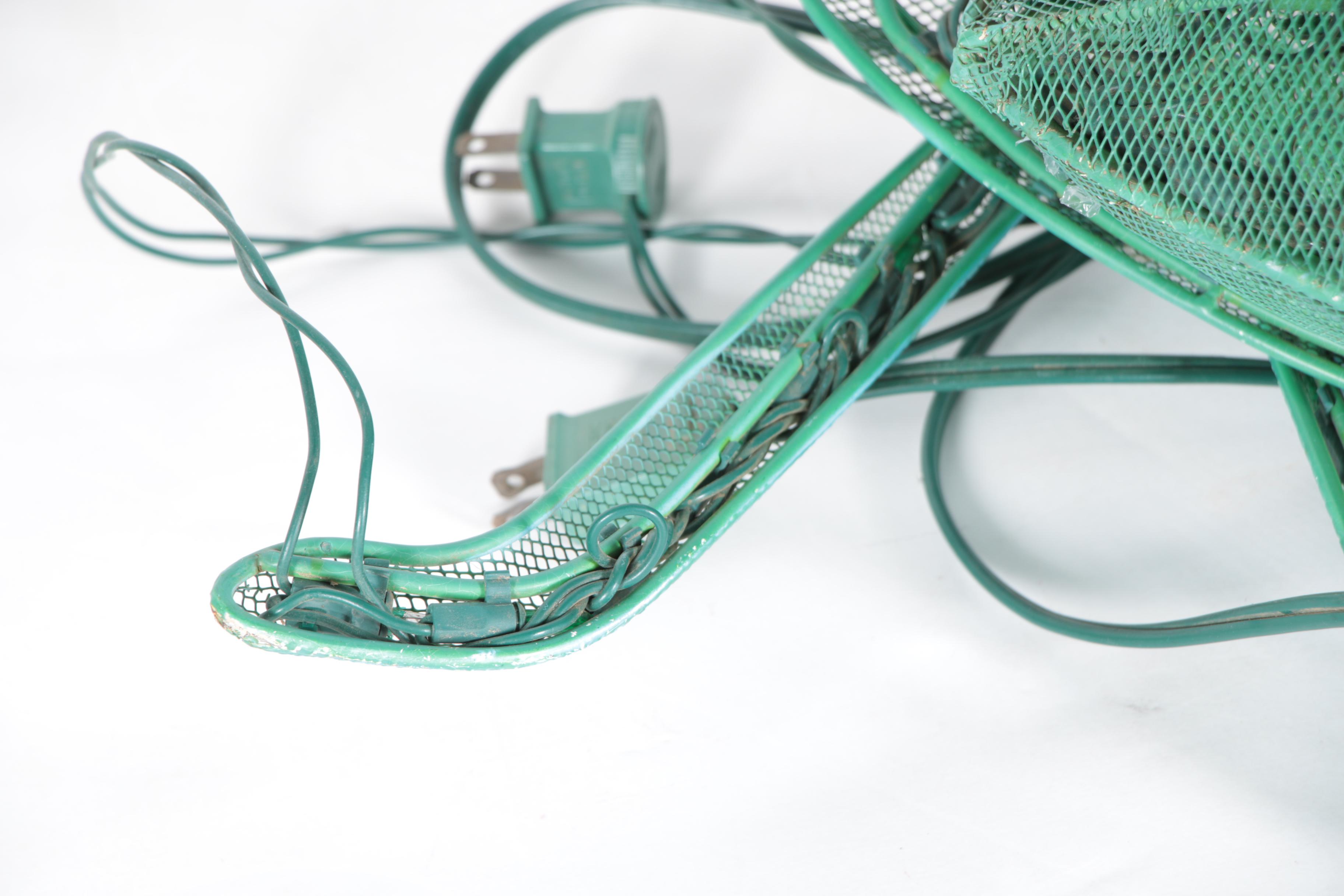 Large Lighted Metal Grasshopper