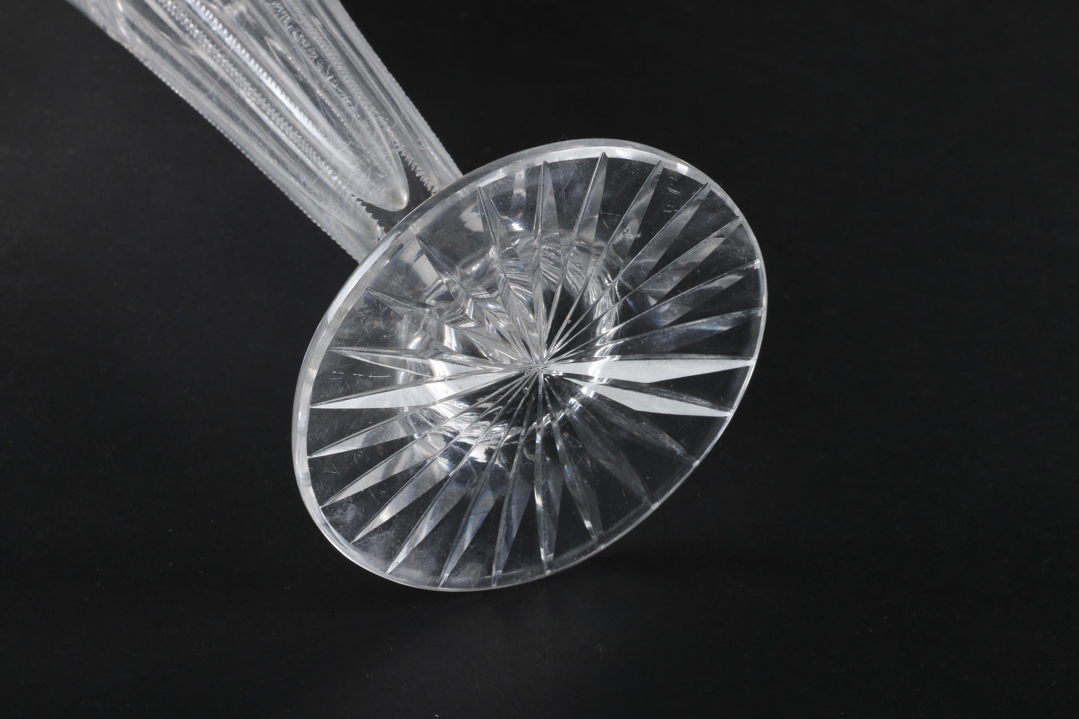 American Brilliant Cut Bud Vase