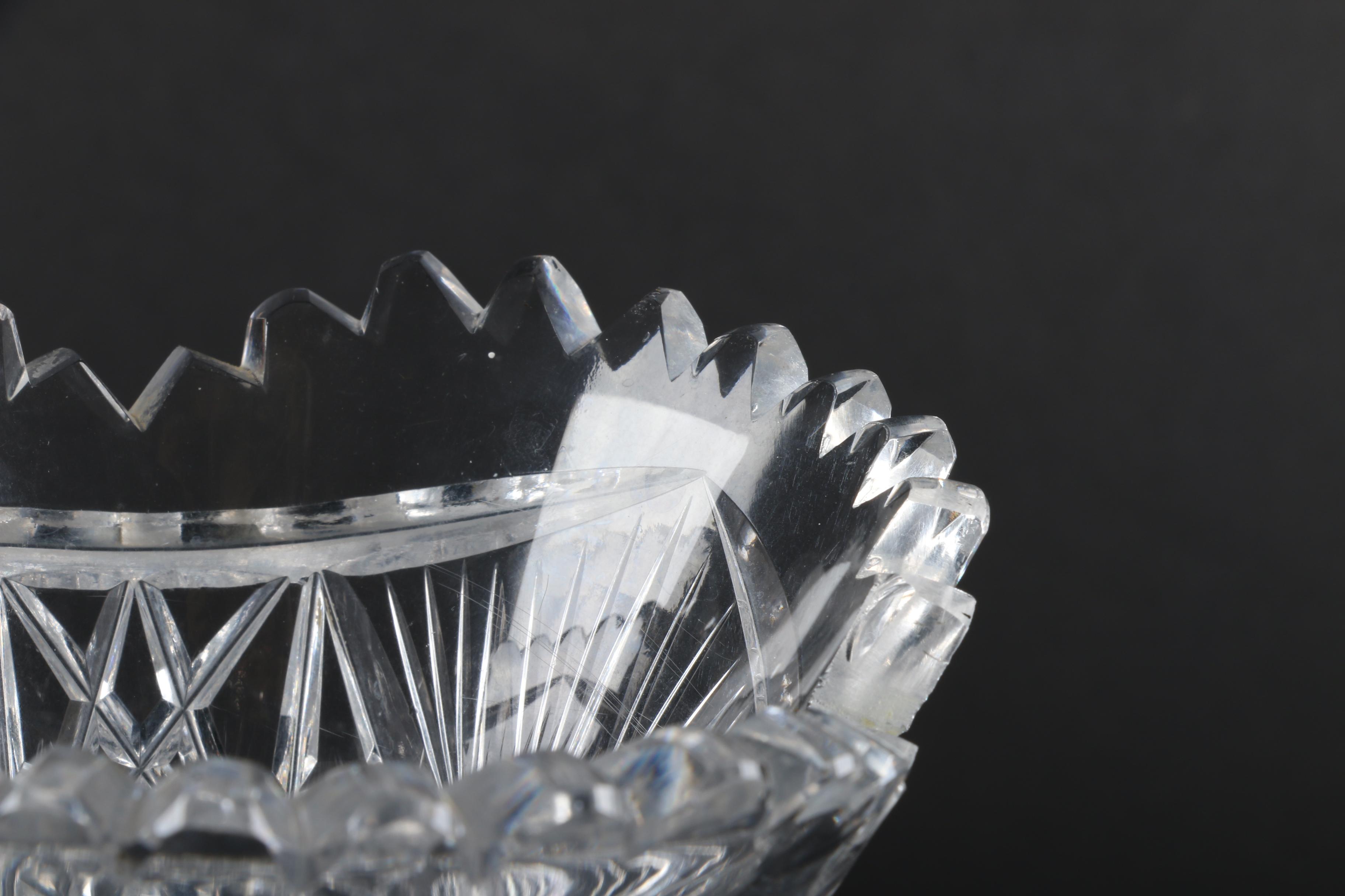 American Brilliant Cut Bud Vase