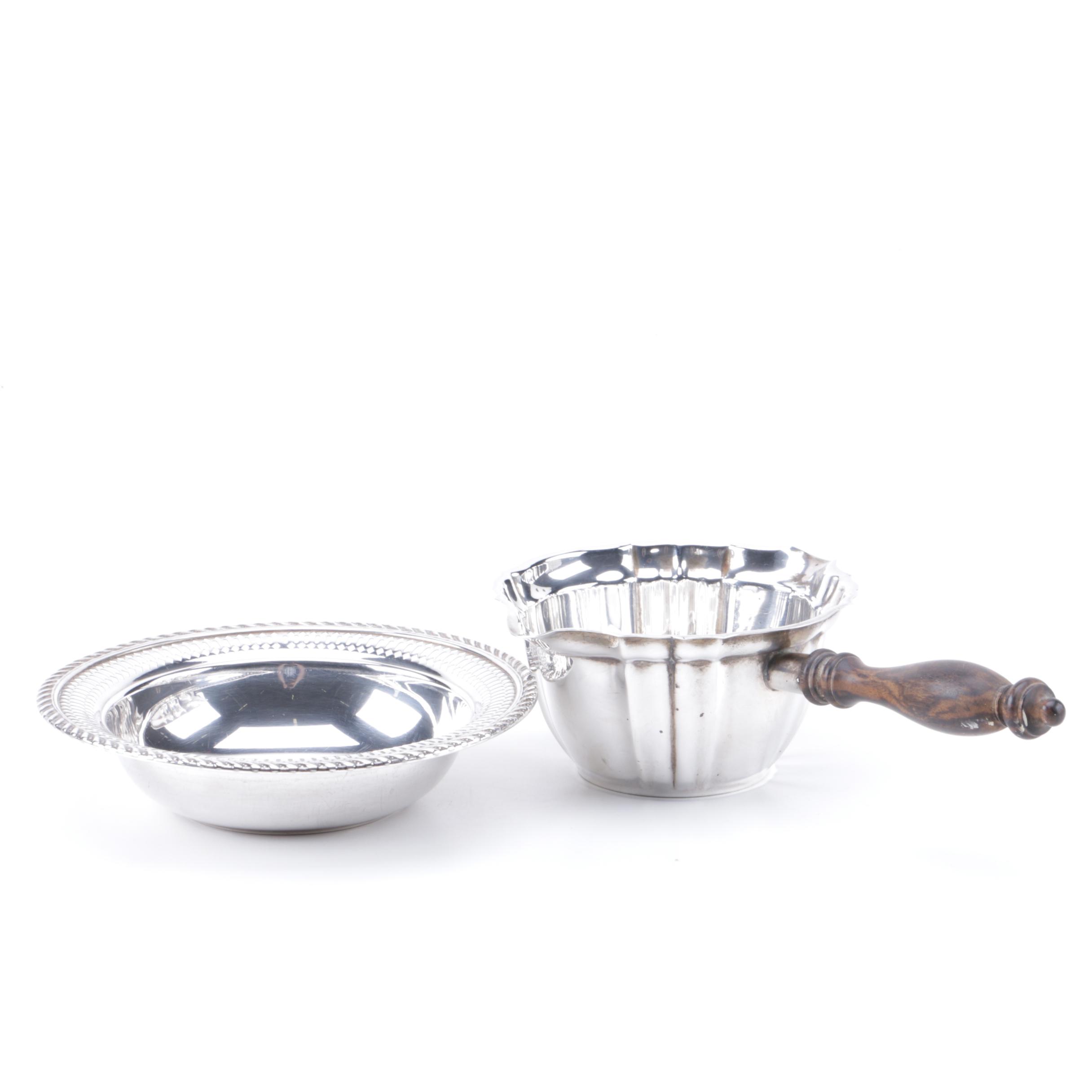 Gorham "Chippendale" Sterling Pipkin with Preisner Sterling Silver Bowl