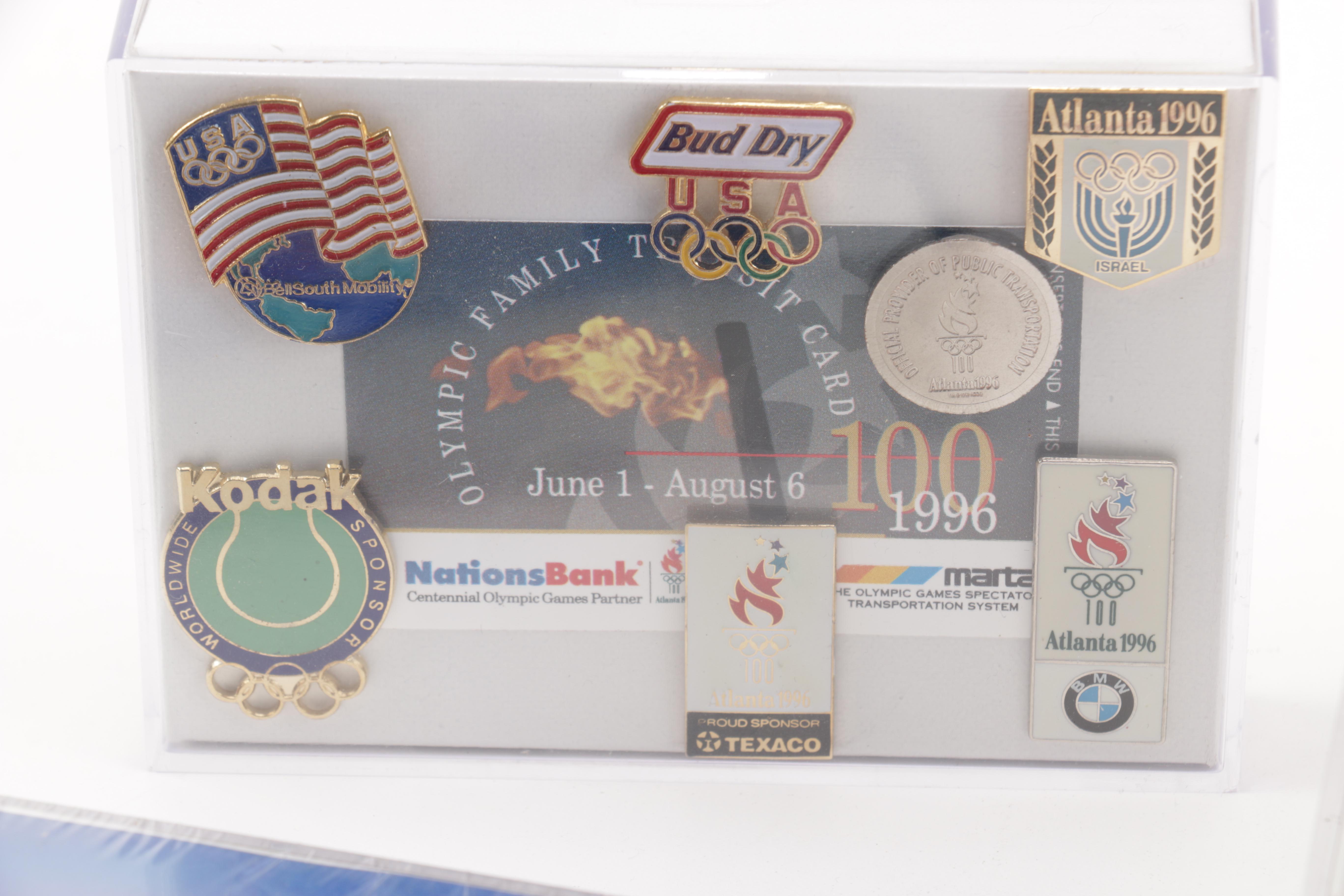 Collection of Pins Including 1996 Olympics in Atlanta