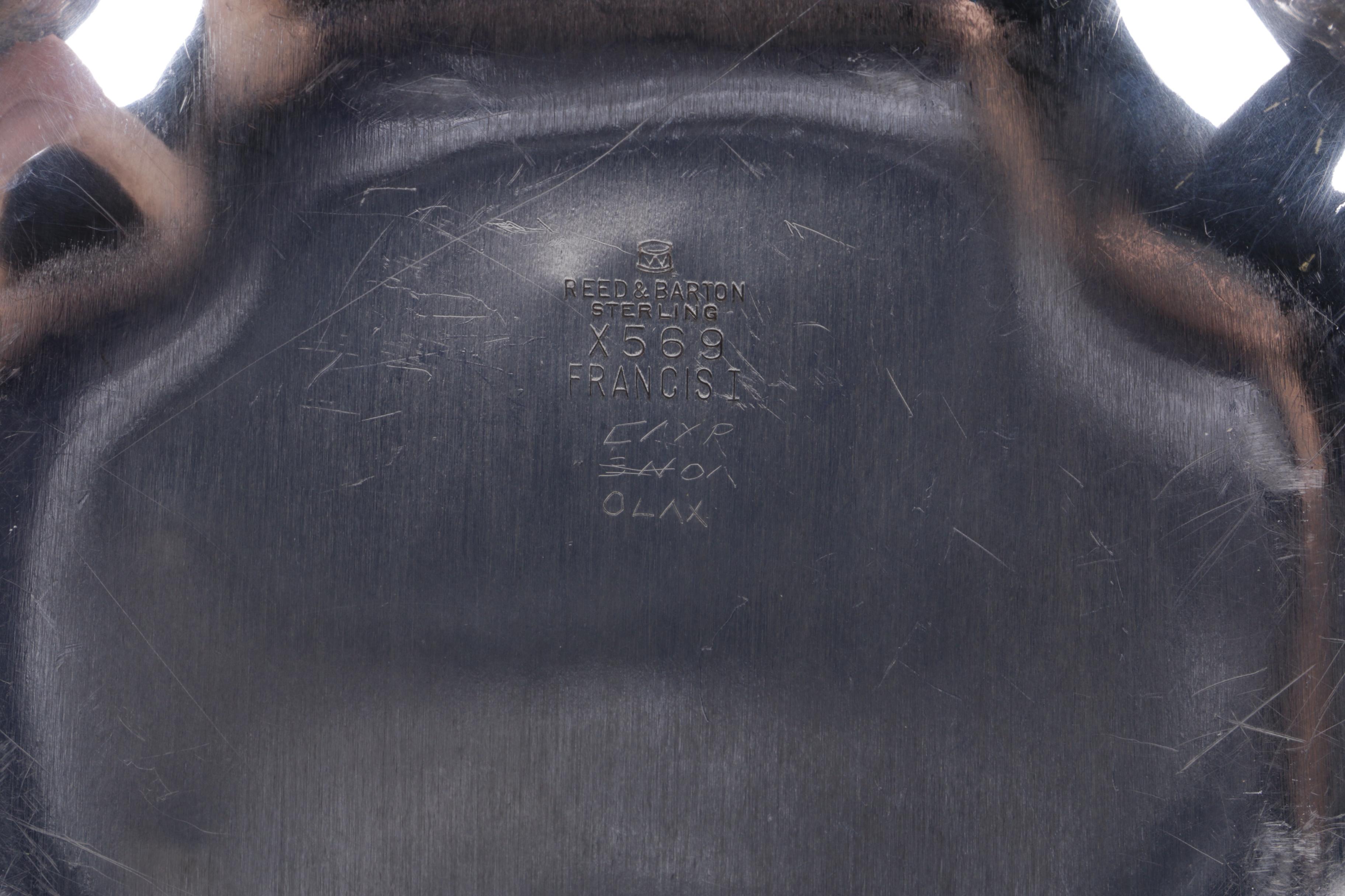 1950 Reed & Barton "Francis I" Sterling Silver Bon Bon Bowl