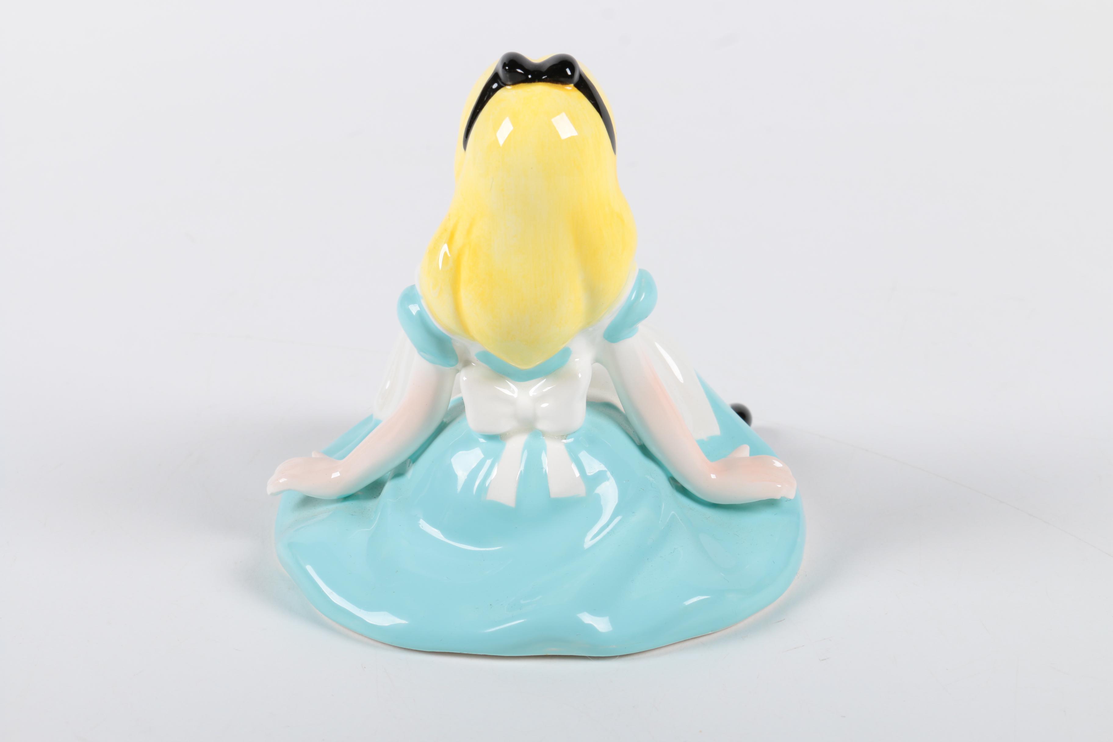 Ceramic "Alice in Wonderland" Teapot and Figurines