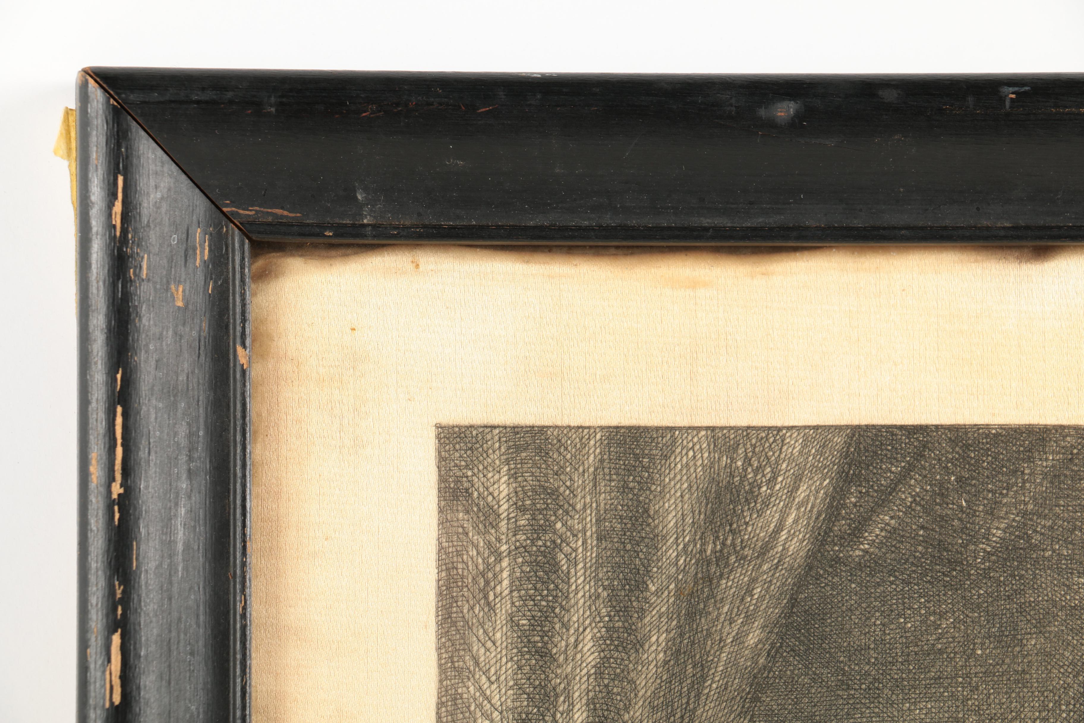 Jules Courtin Etching on Silk After Ferdinand Roybet "The Drinking Song"