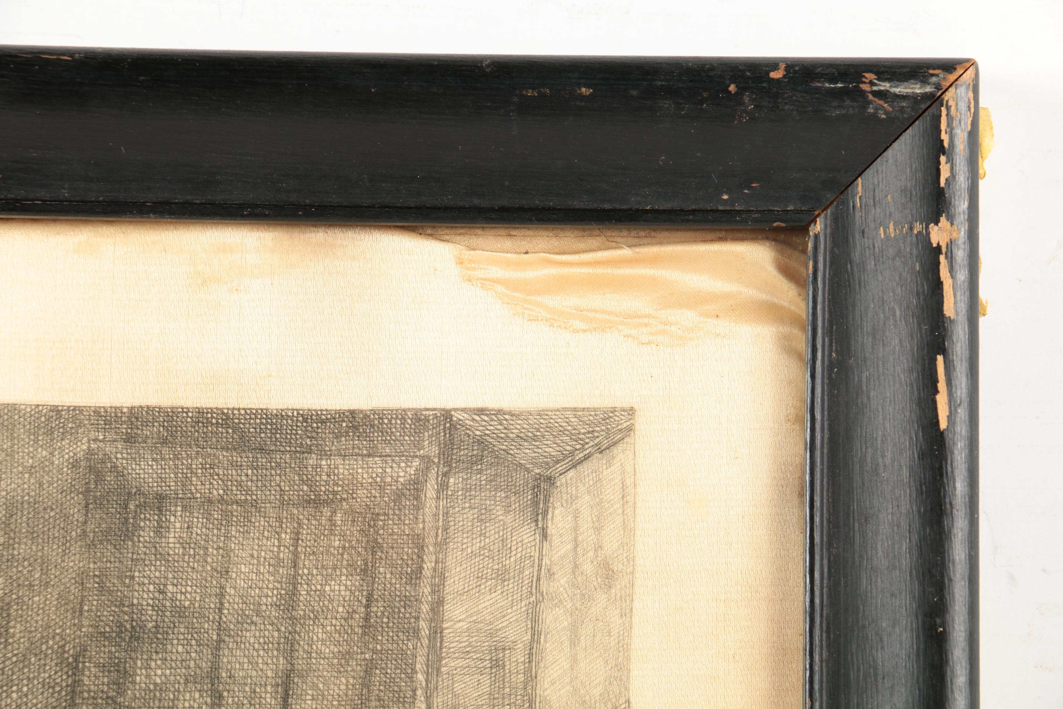 Jules Courtin Etching on Silk After Ferdinand Roybet "The Drinking Song"