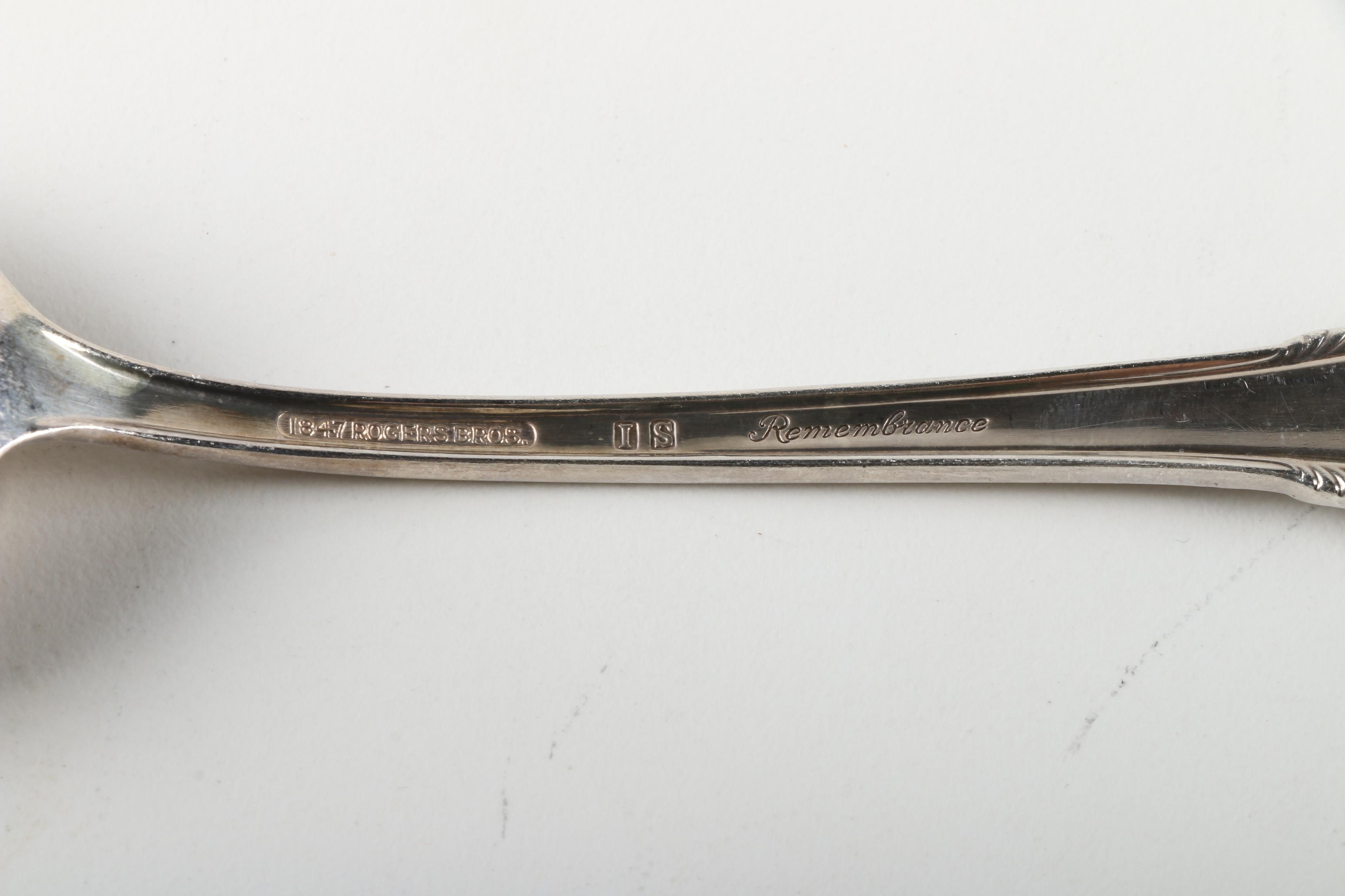 1847 Rogers Bros. "Remembrance" Silver-Plated Flatware Set