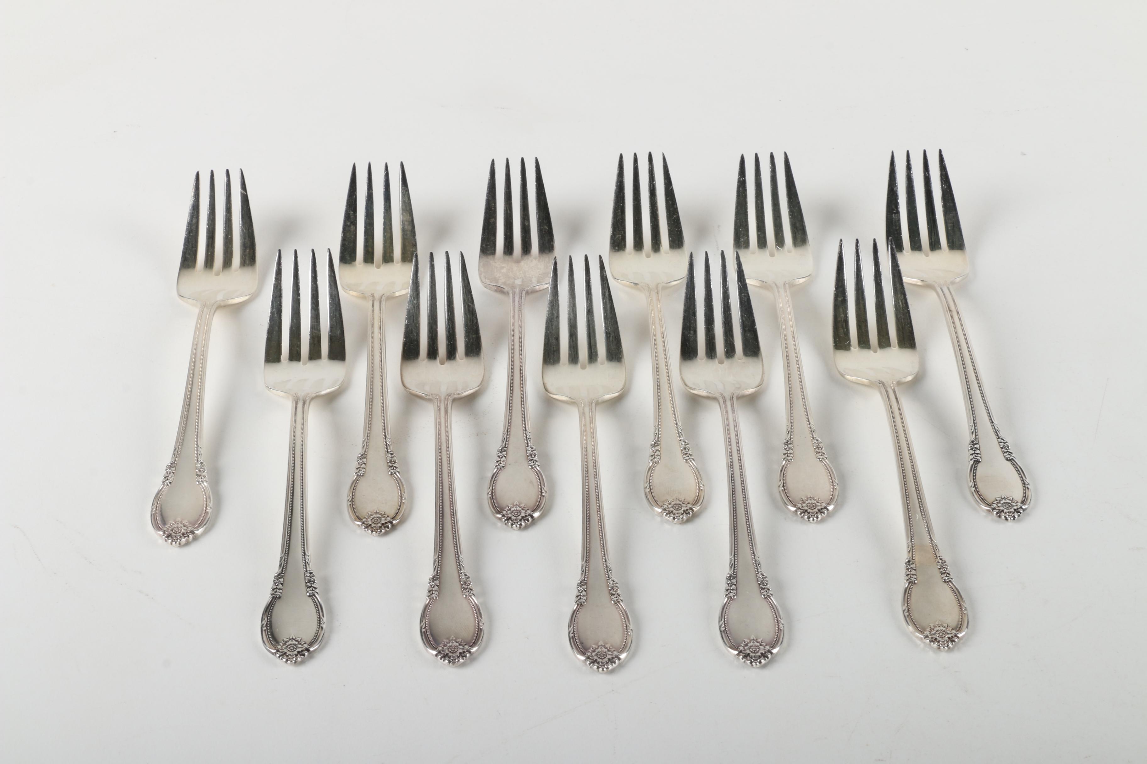 1847 Rogers Bros. "Remembrance" Silver-Plated Flatware Set