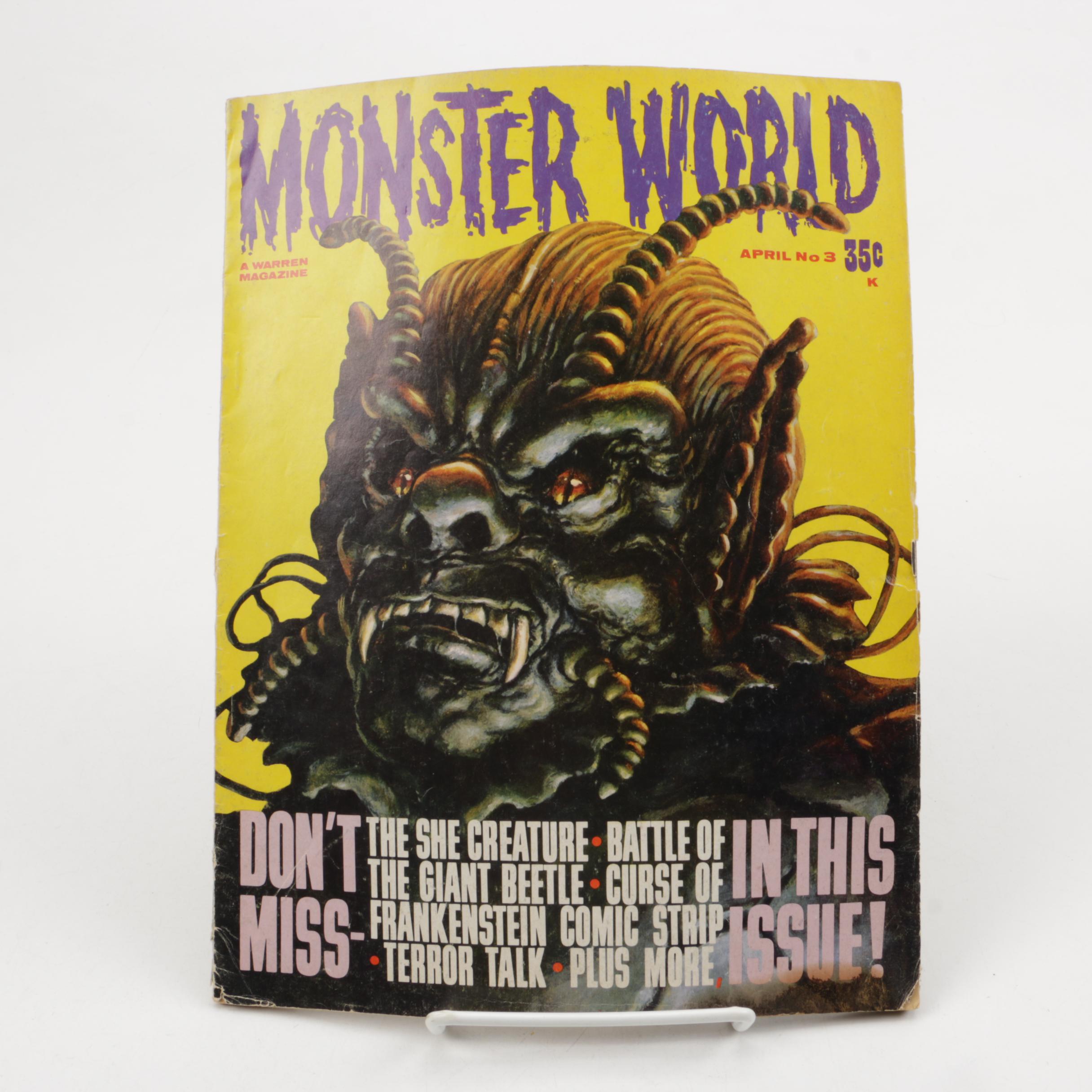Collection of Vintage  "Monster World" and "Frankenstein"  Magazines