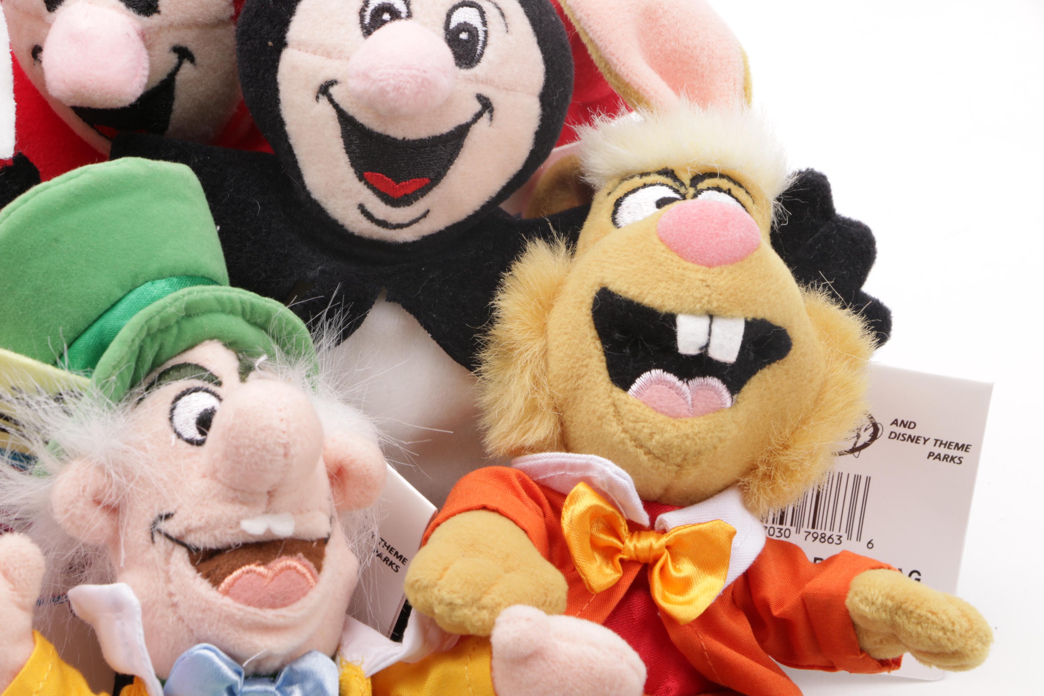 Collection of Disney's "Alice in Wonderland" Plush Toys