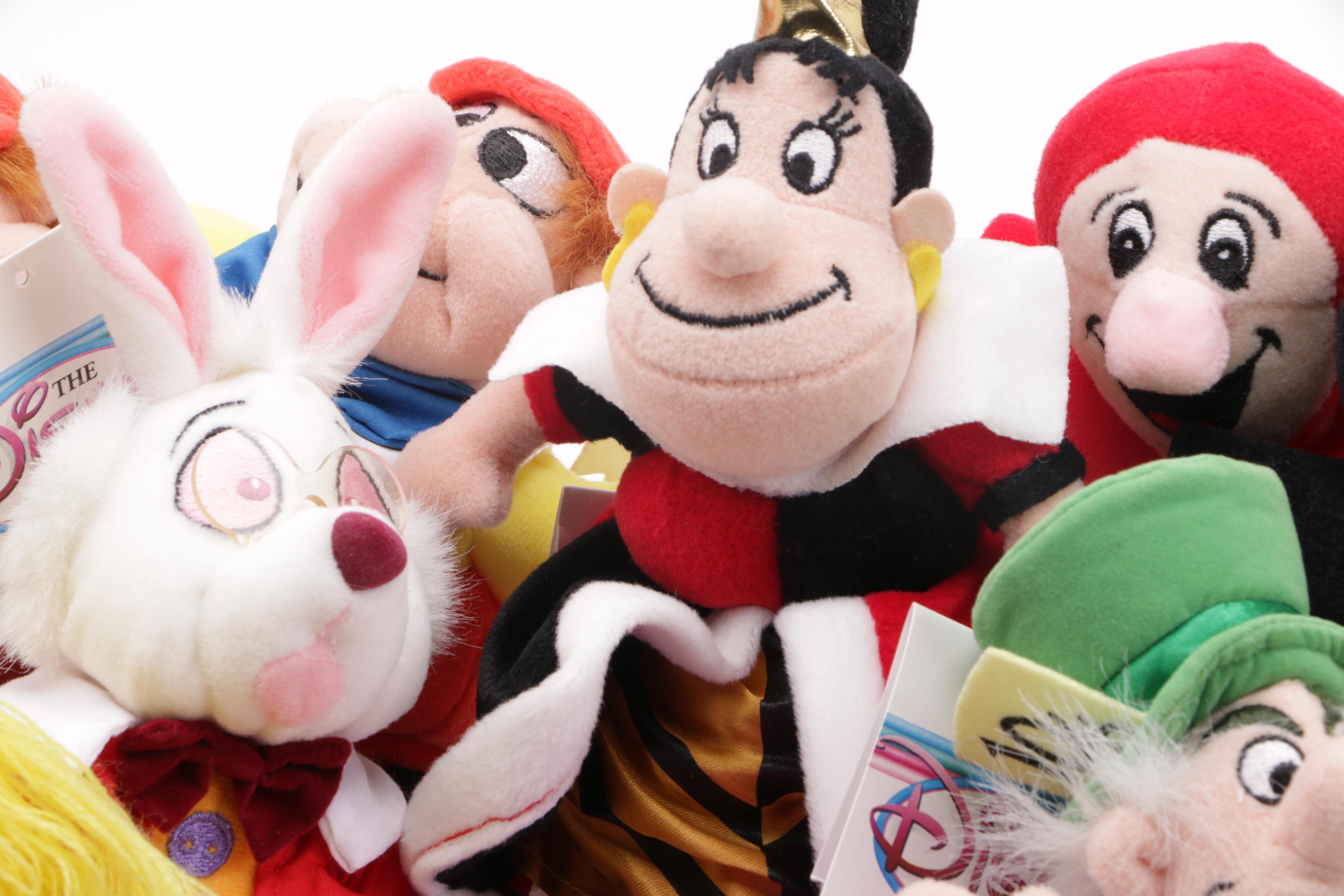 Collection of Disney's "Alice in Wonderland" Plush Toys