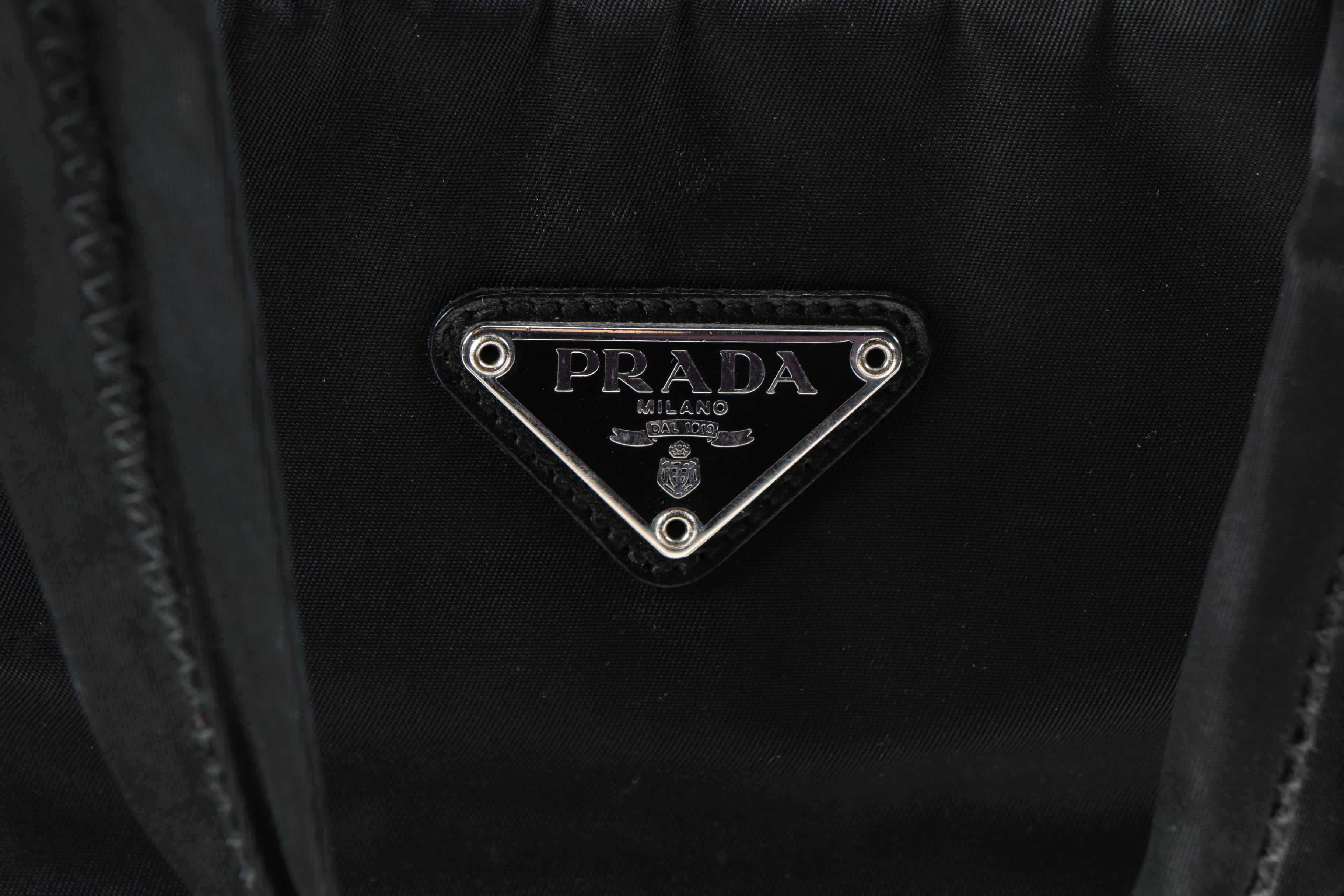 Prada Black Nylon Handbags and Wallet