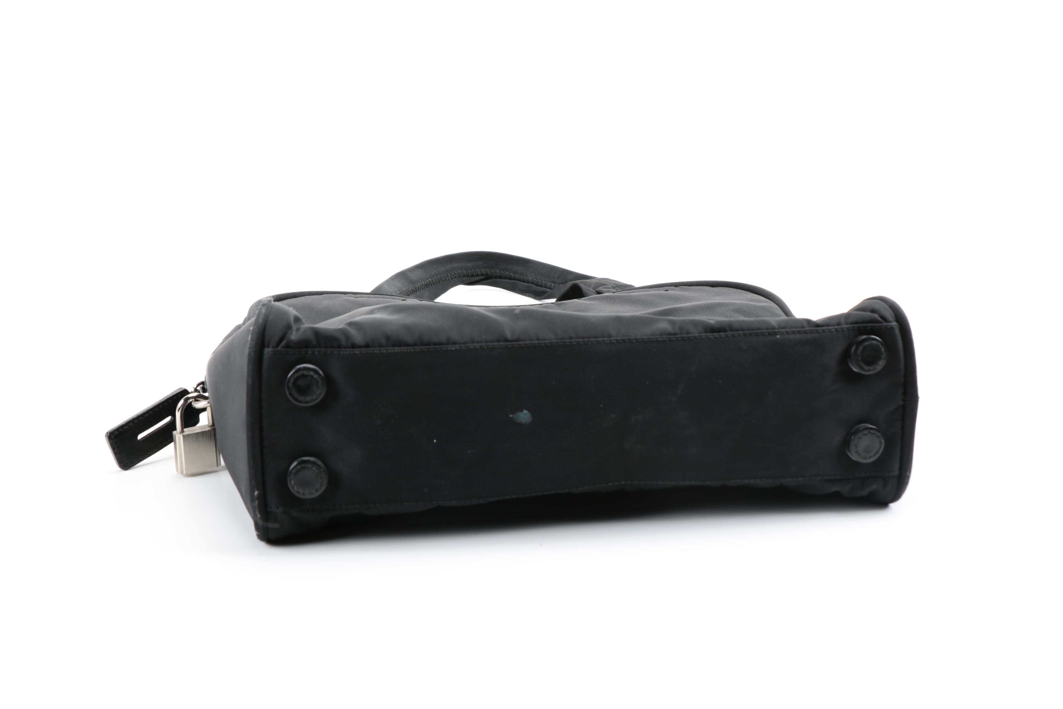 Prada Black Nylon Handbags and Wallet