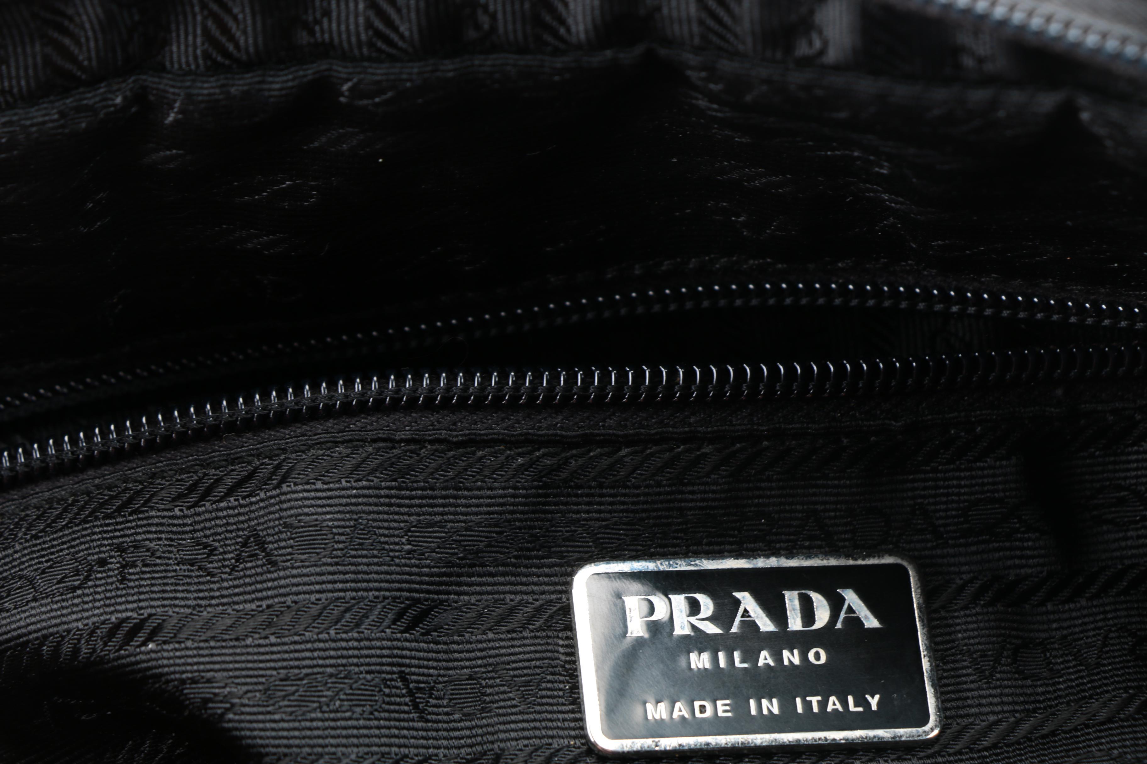 Prada Black Nylon Handbags and Wallet