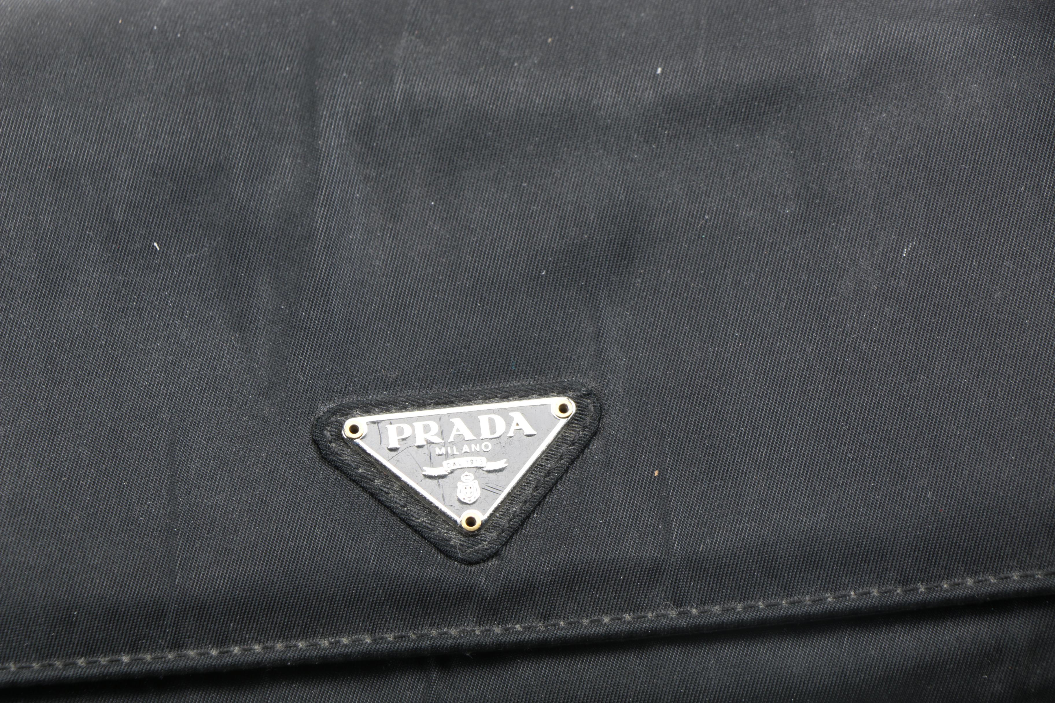 Prada Black Nylon Handbags and Wallet