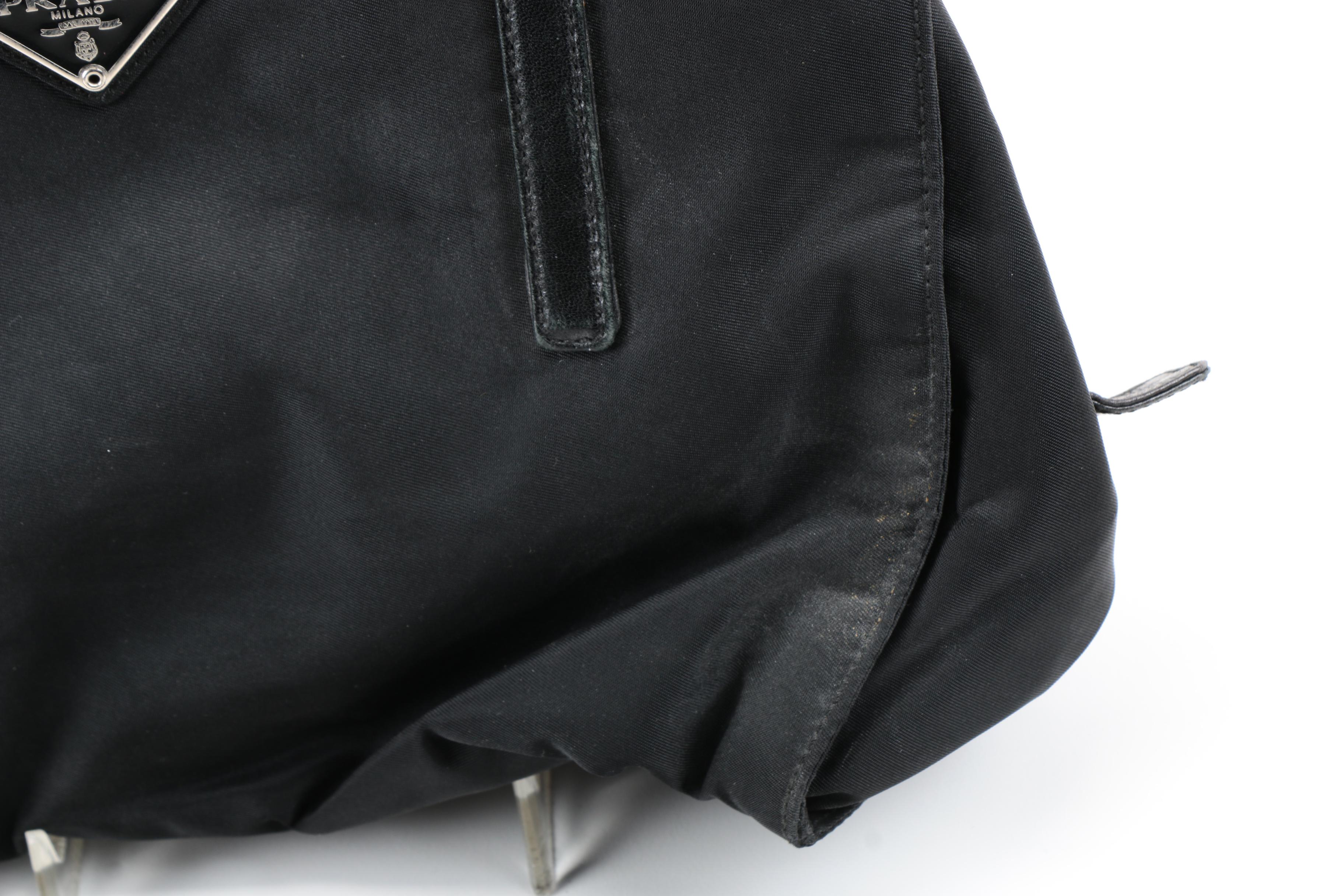 Prada Black Nylon Handbags and Wallet