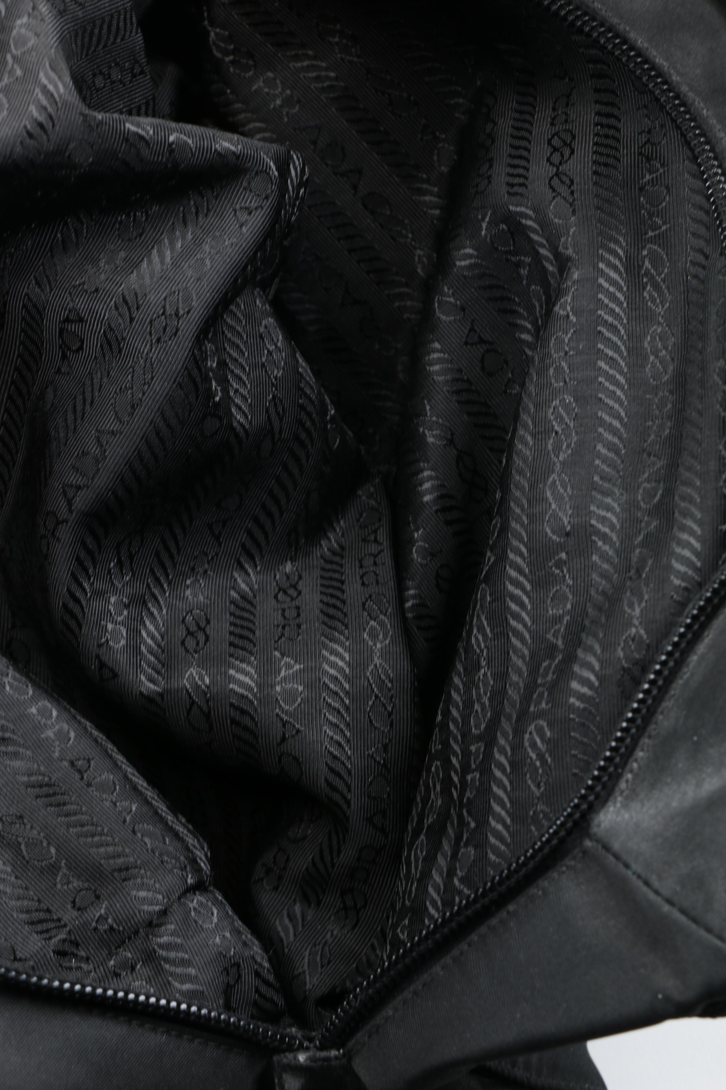 Prada Black Nylon Handbags and Wallet