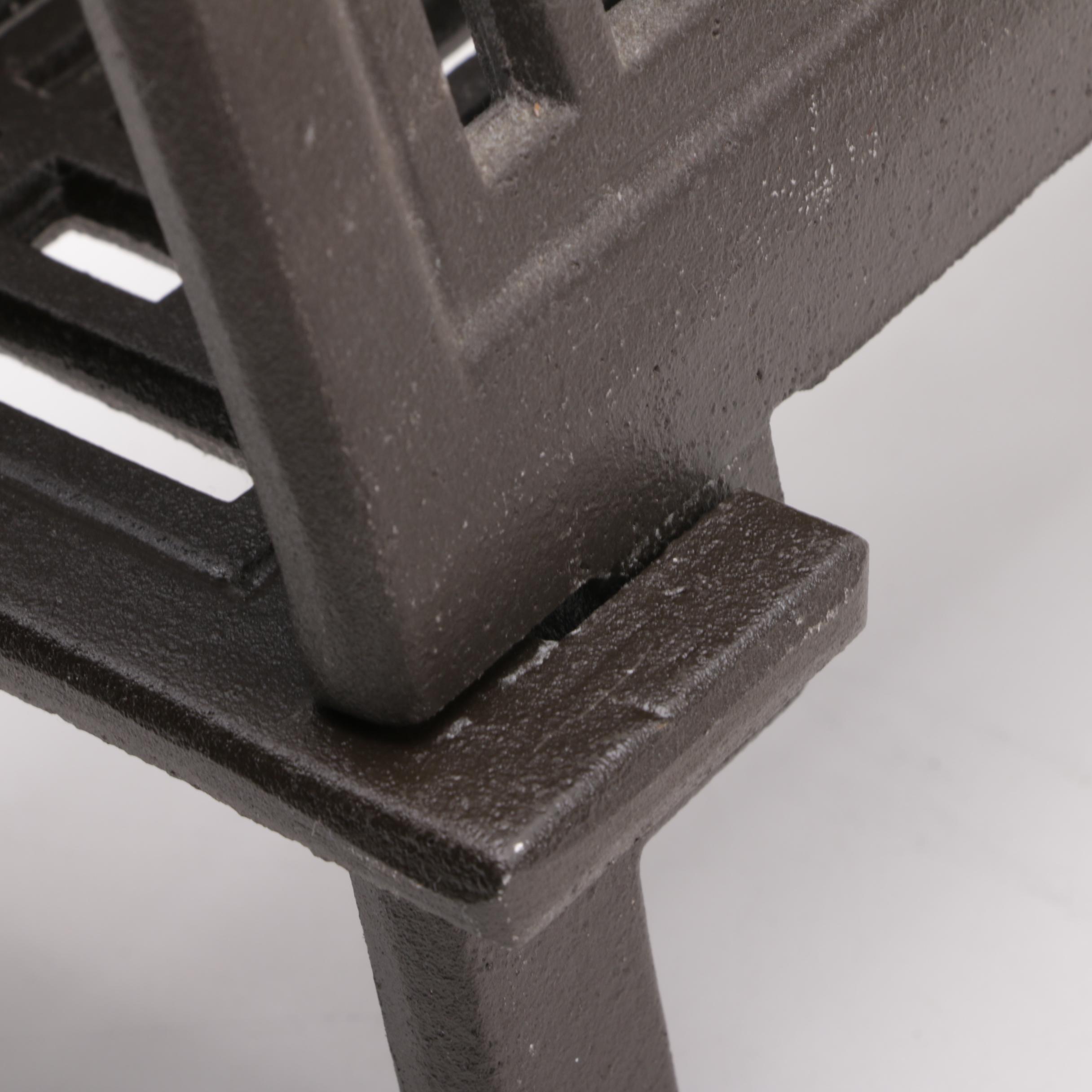 Frank Lloyd Wright "Lake Geneva" Style Cast Iron Magazine Holder