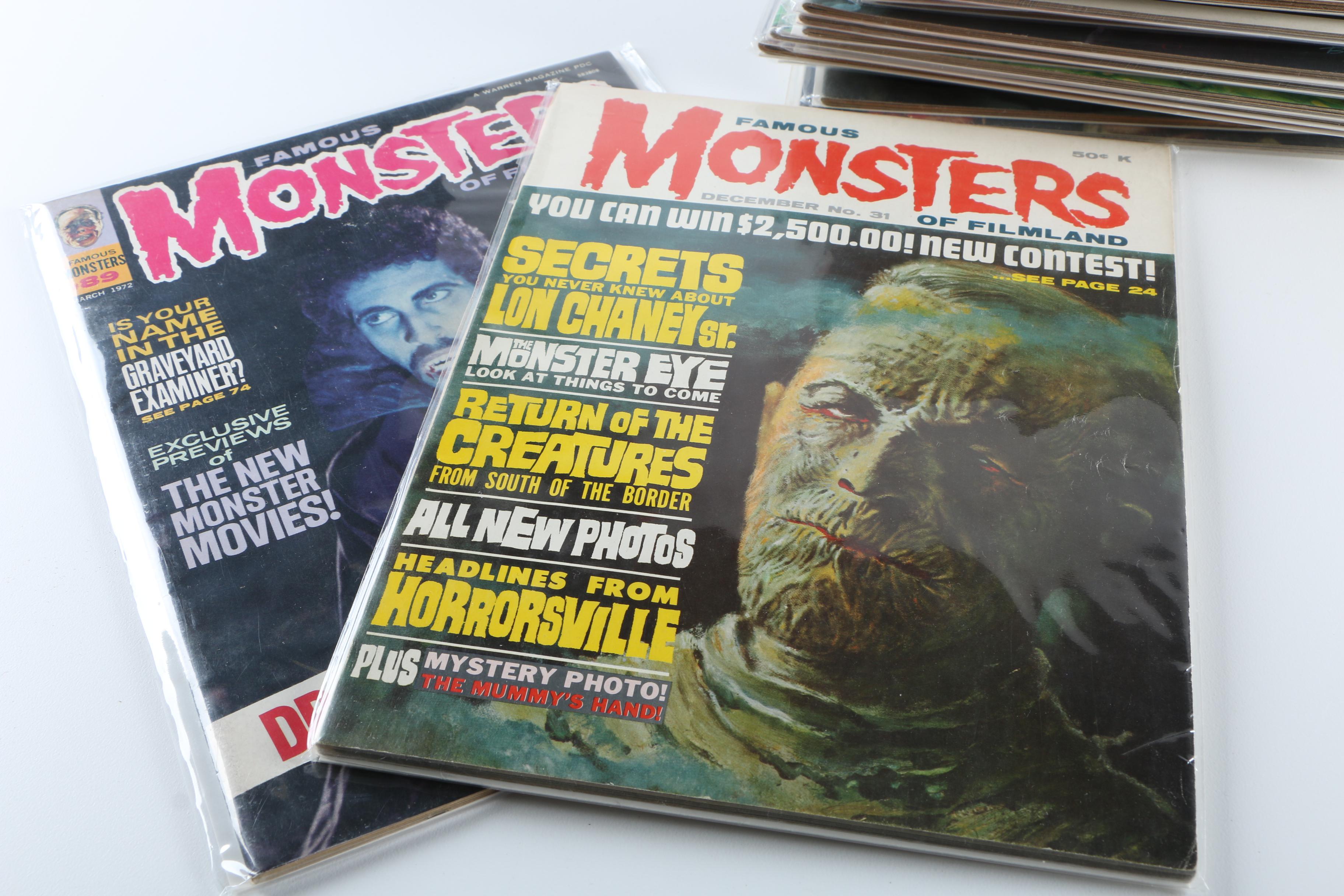 Collection of Vintage "Famous Monsters of Filmland" Magazines