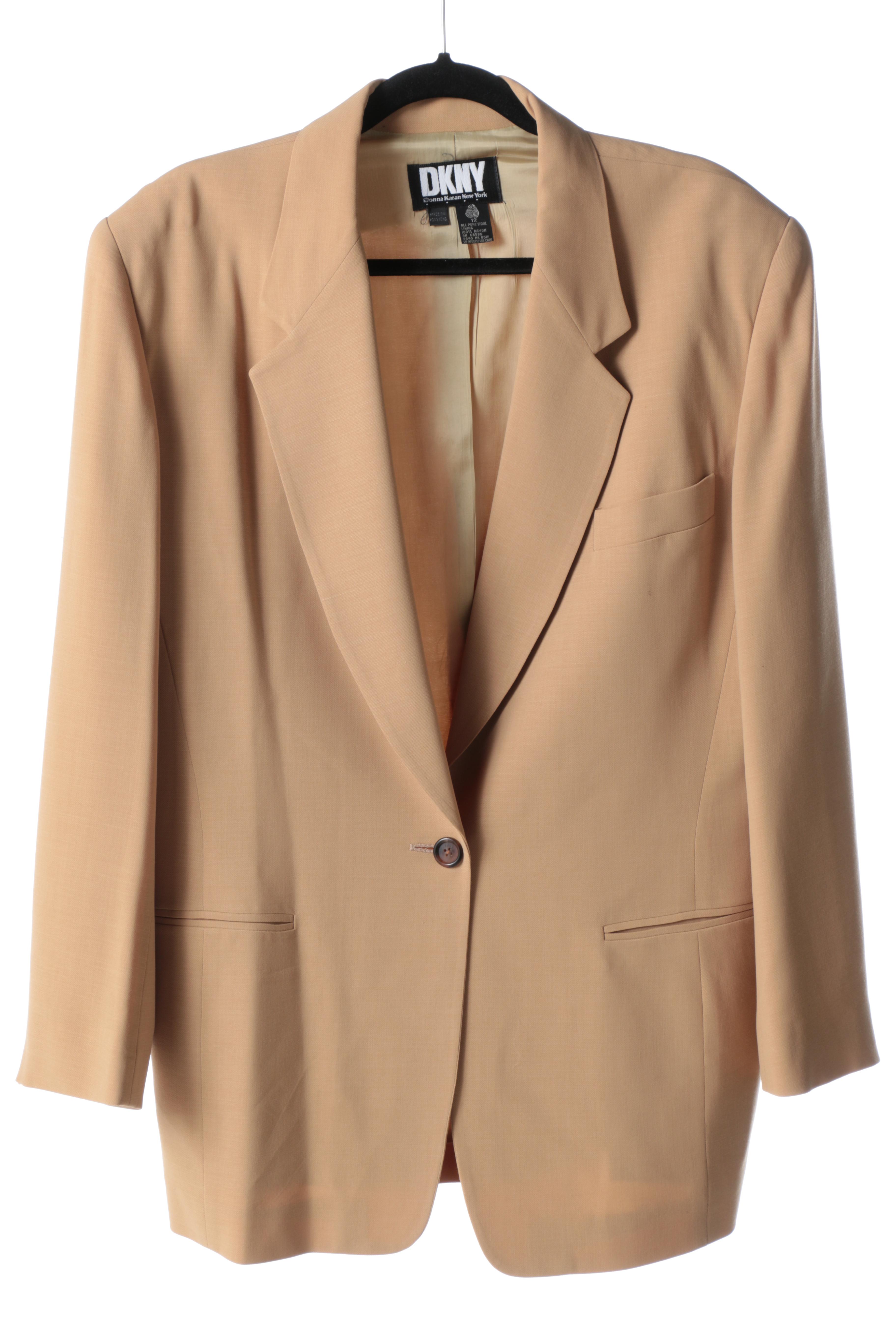 Vintage DKNY Donna Karan New York Wool Pant Suit