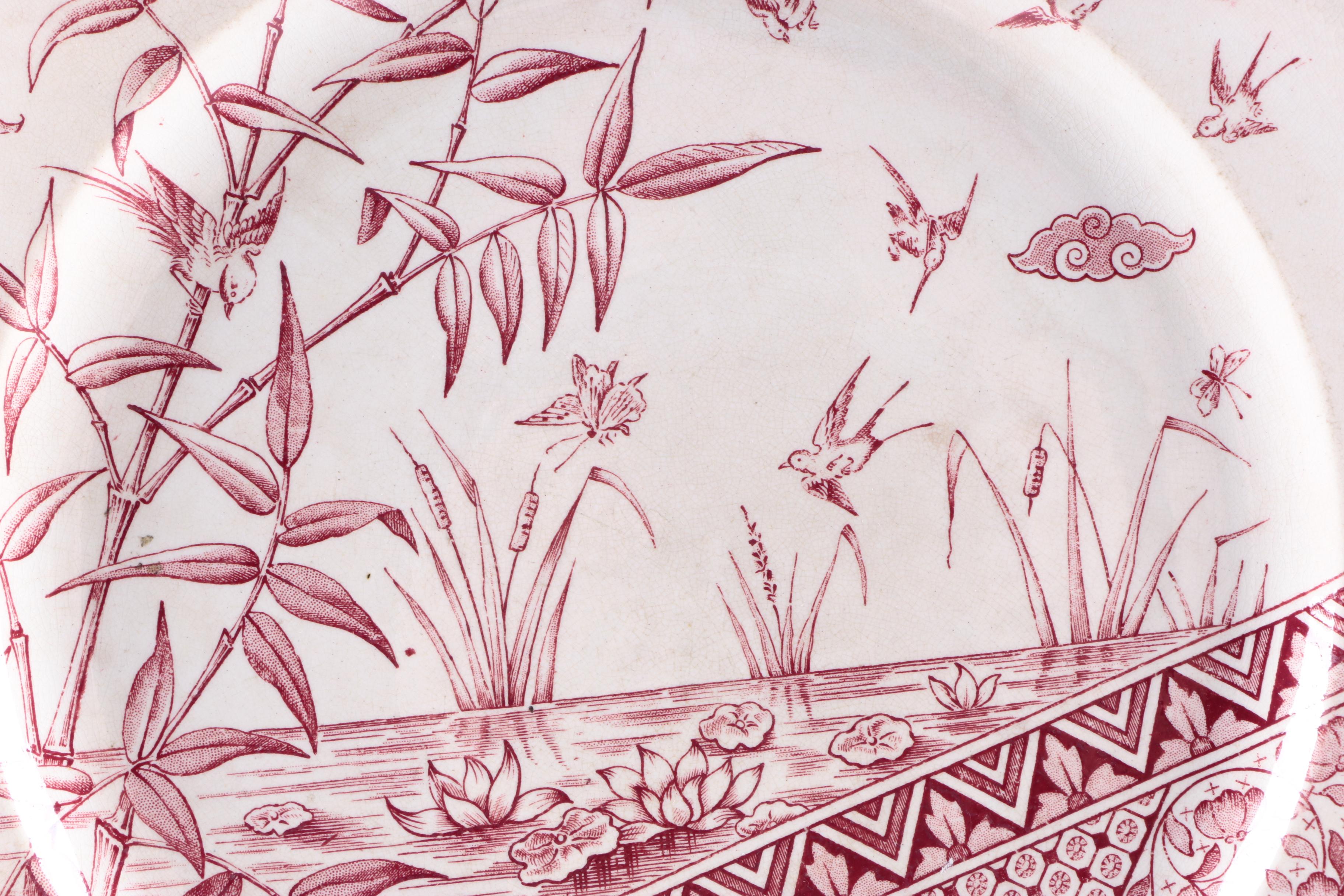 Antique English Ceramic Plates and Cups