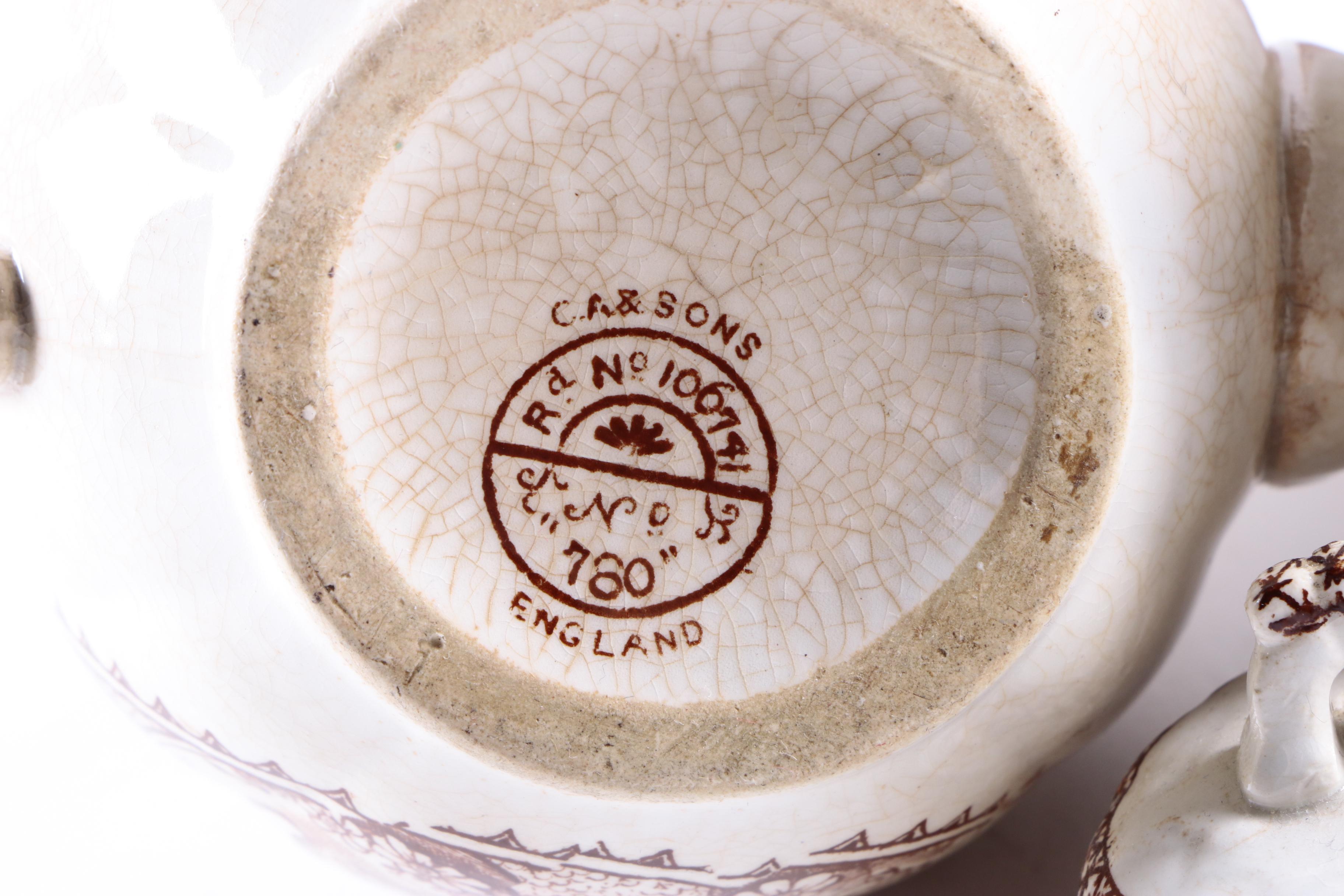 Antique English Ceramic Plates and Cups