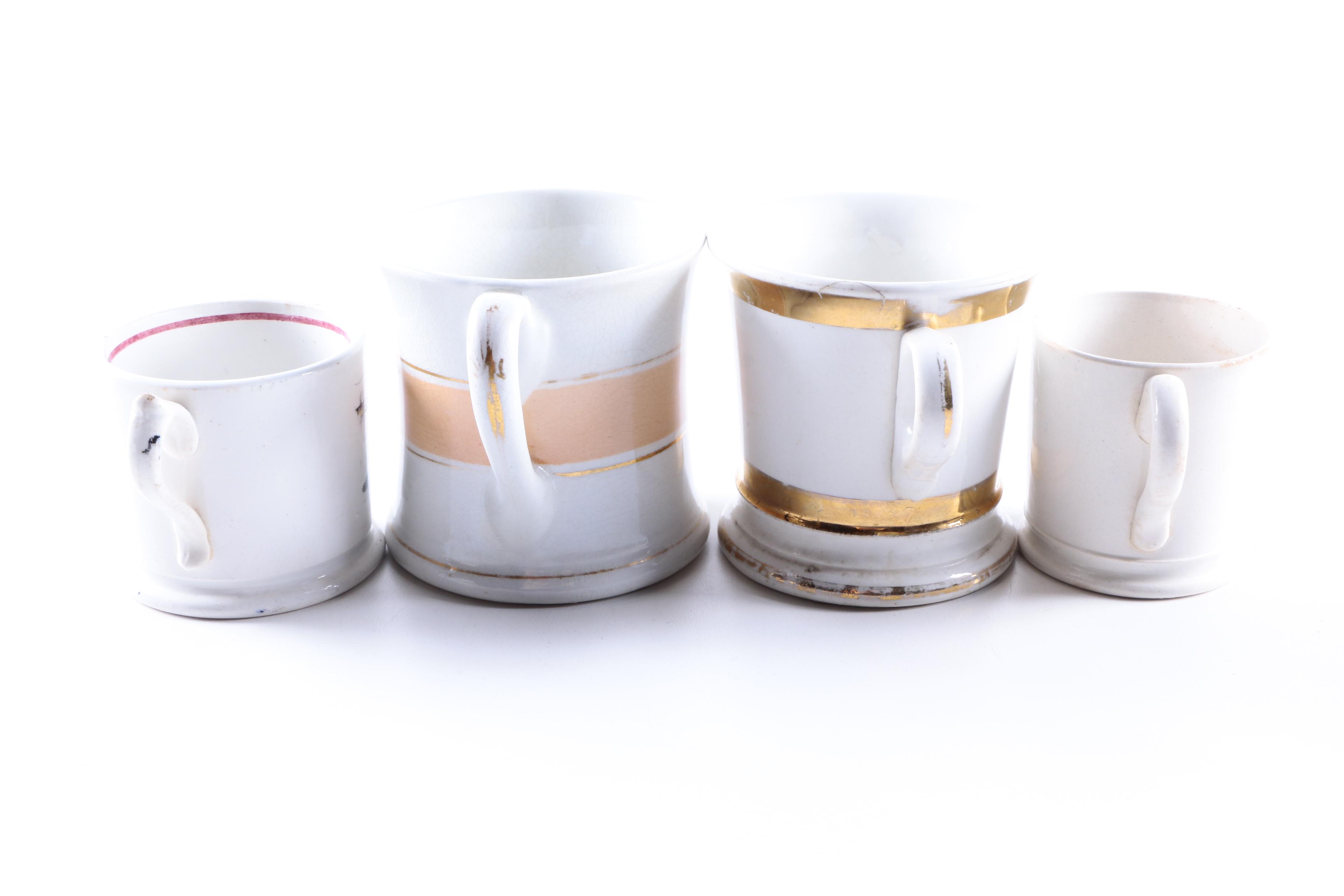 Antique English Ceramic Plates and Cups