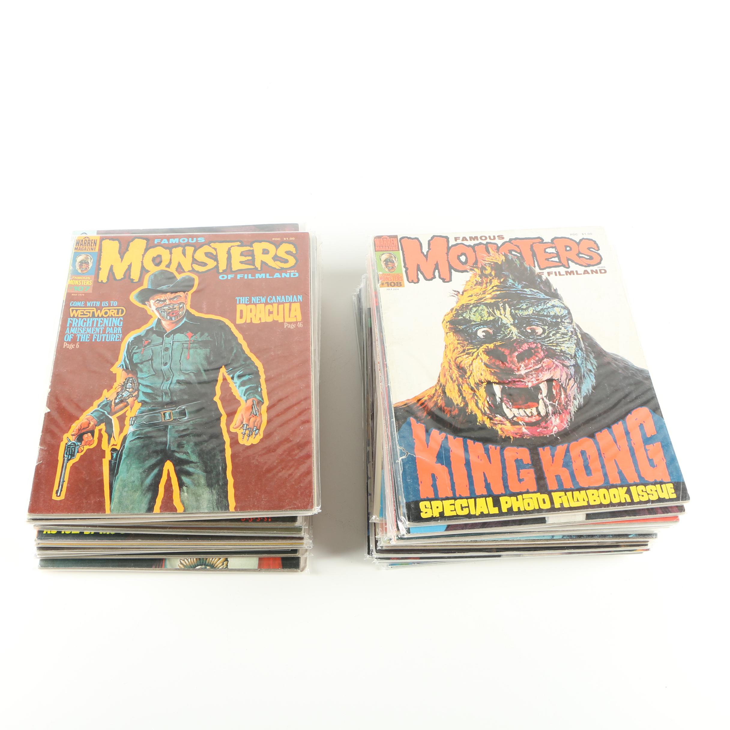 Collection of "Famous Monsters of Filmland" Magazines