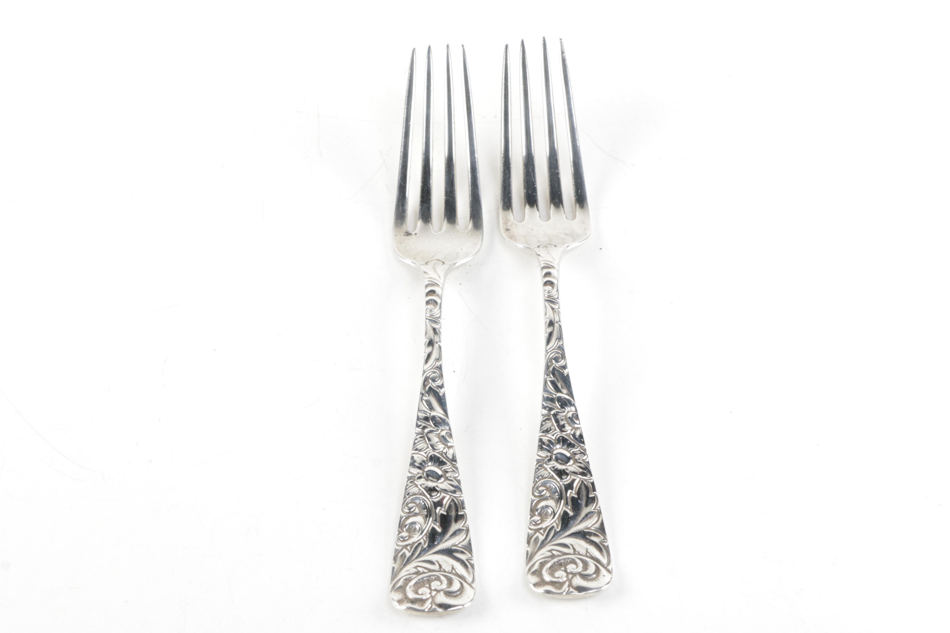 Wm. B. Durgin "Scroll" Sterling Silver Utensils