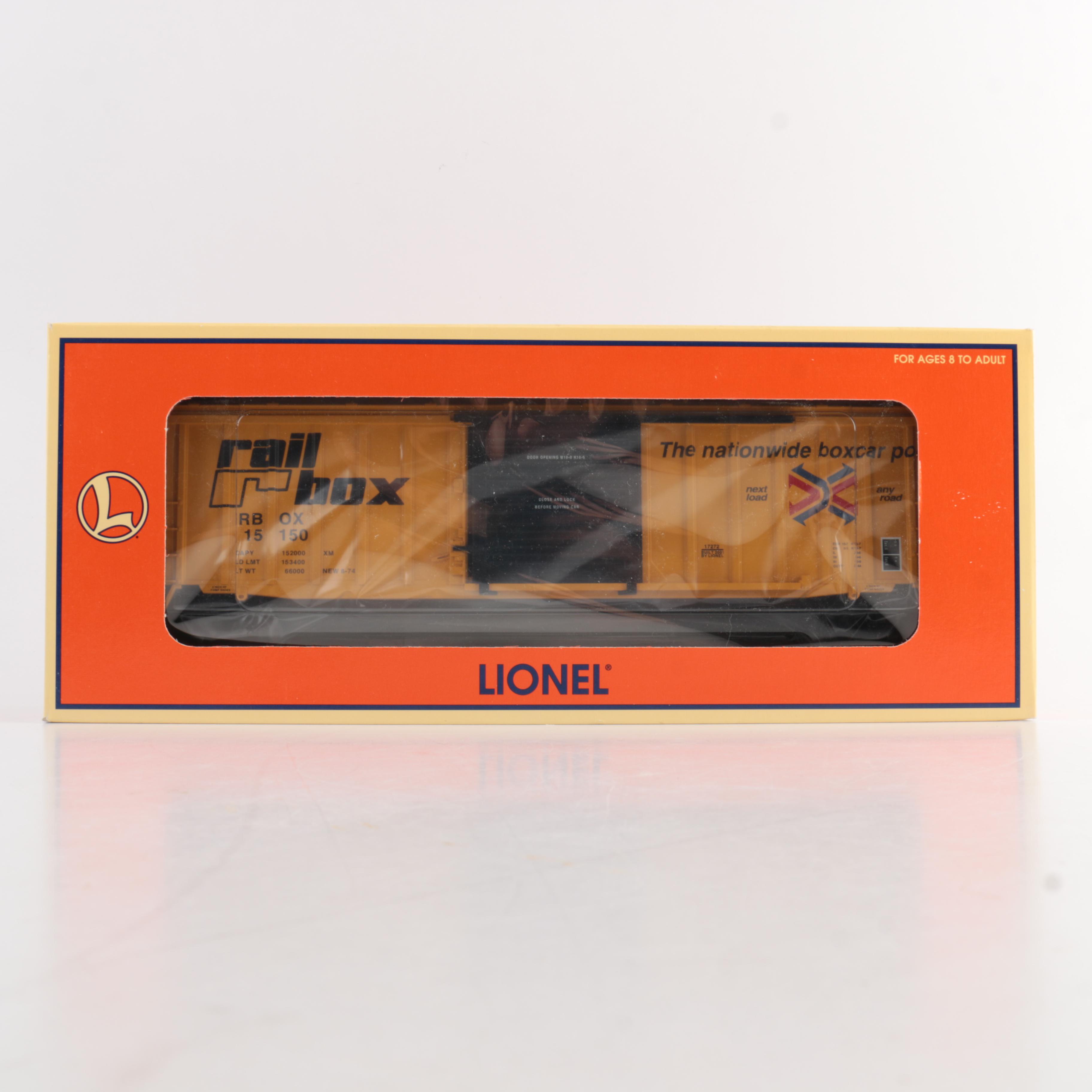 Lionel O-Scale RailBox Railroad Boxcar