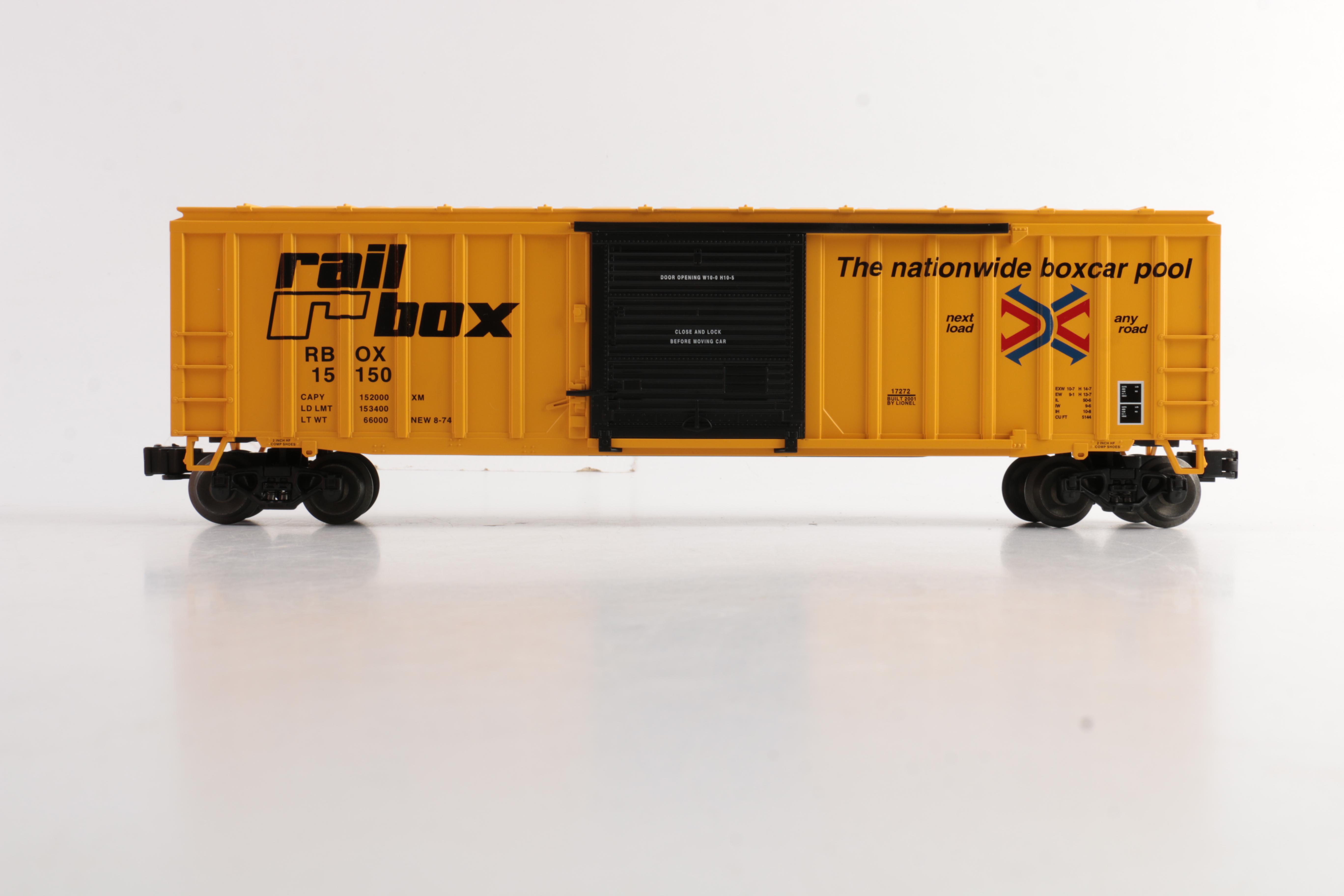 Lionel O-Scale RailBox Railroad Boxcar