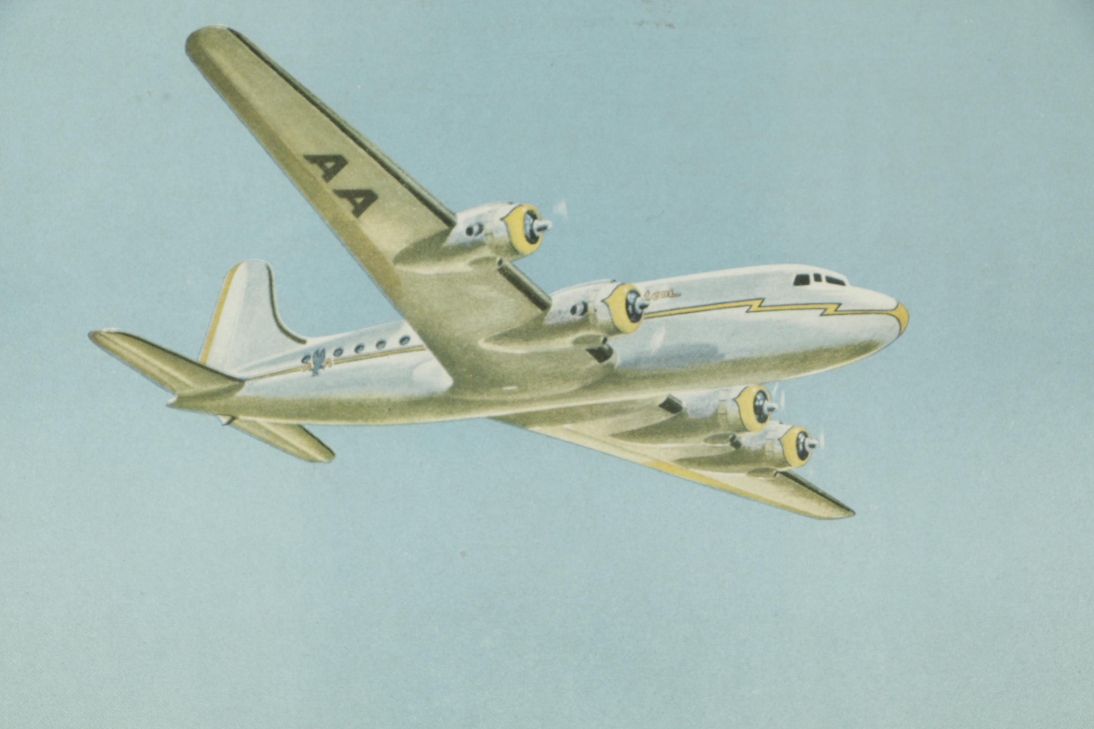 Reproduction Print of American Airlines Certificate