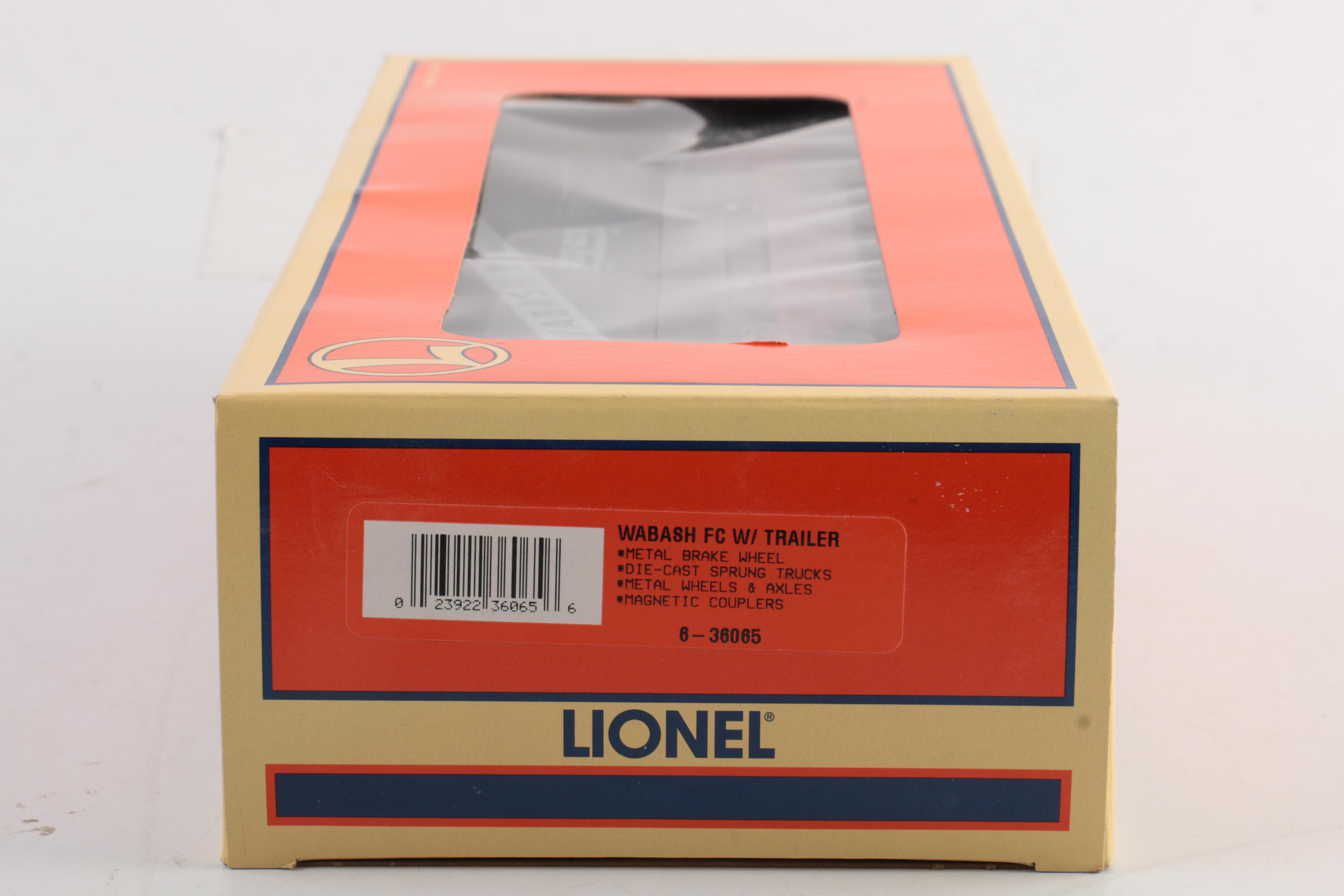 Lionel Wabash Flat Car With Trailer