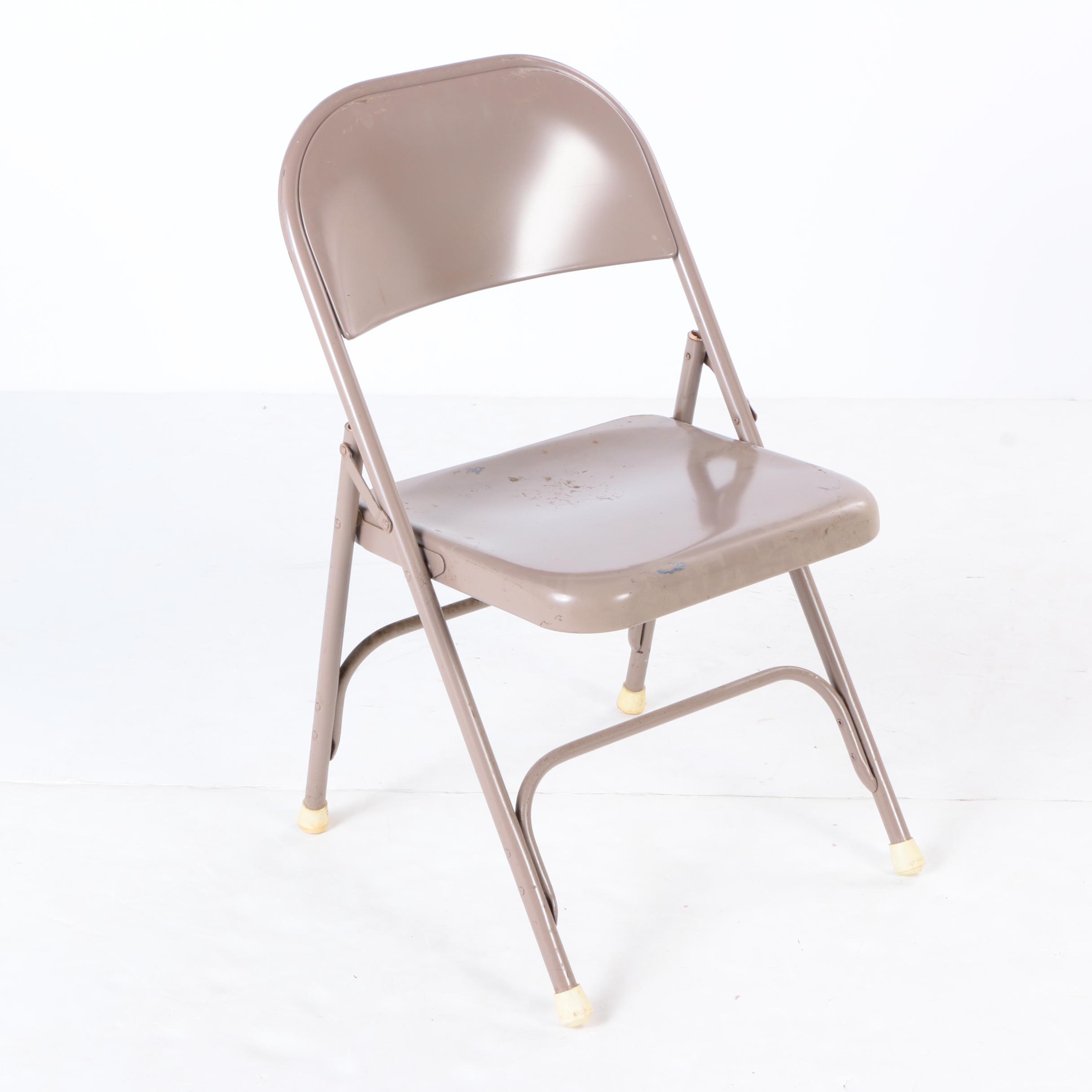 Six Metal Folding Chairs