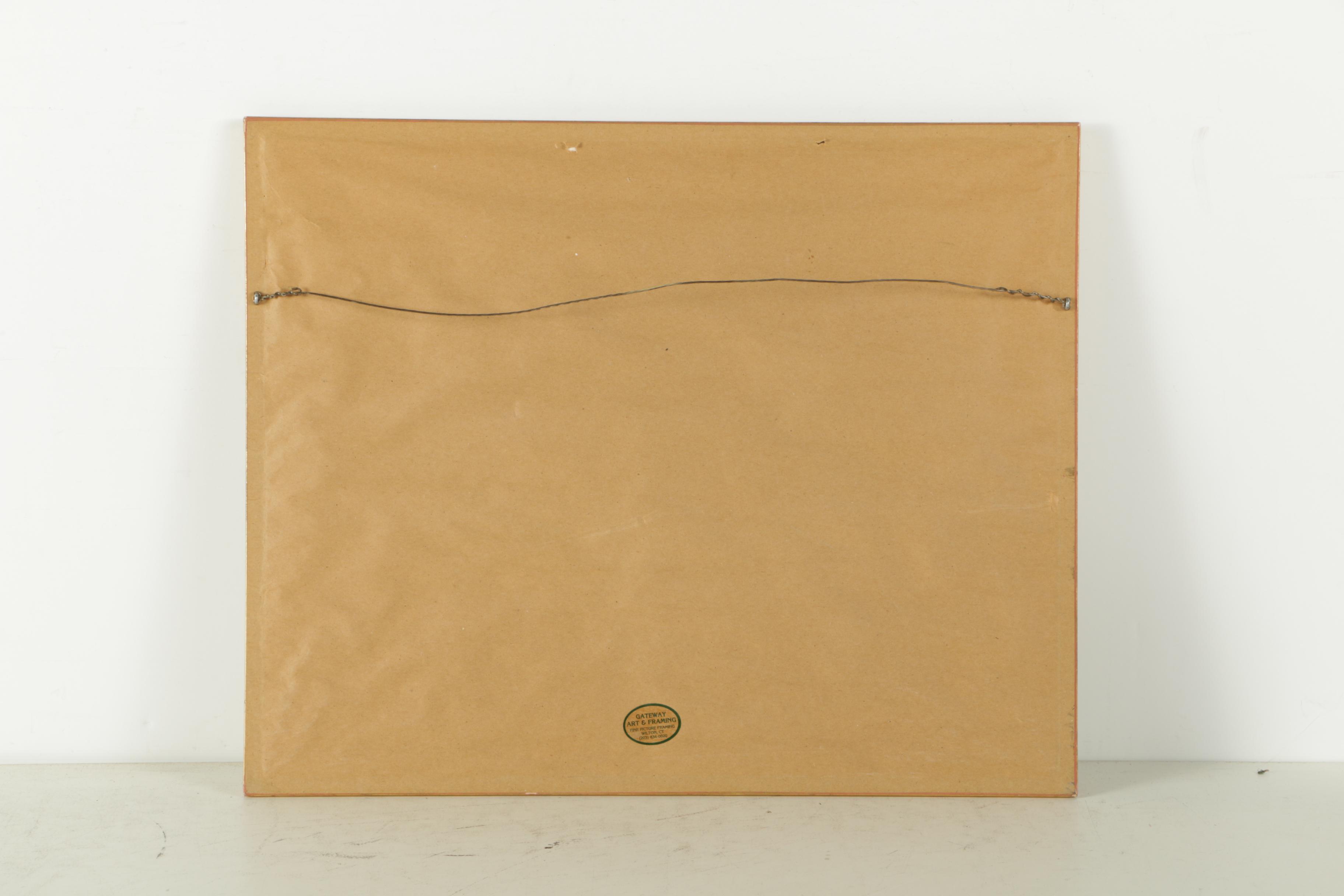 W. C. Hook Serigraph of Southwest Landscape