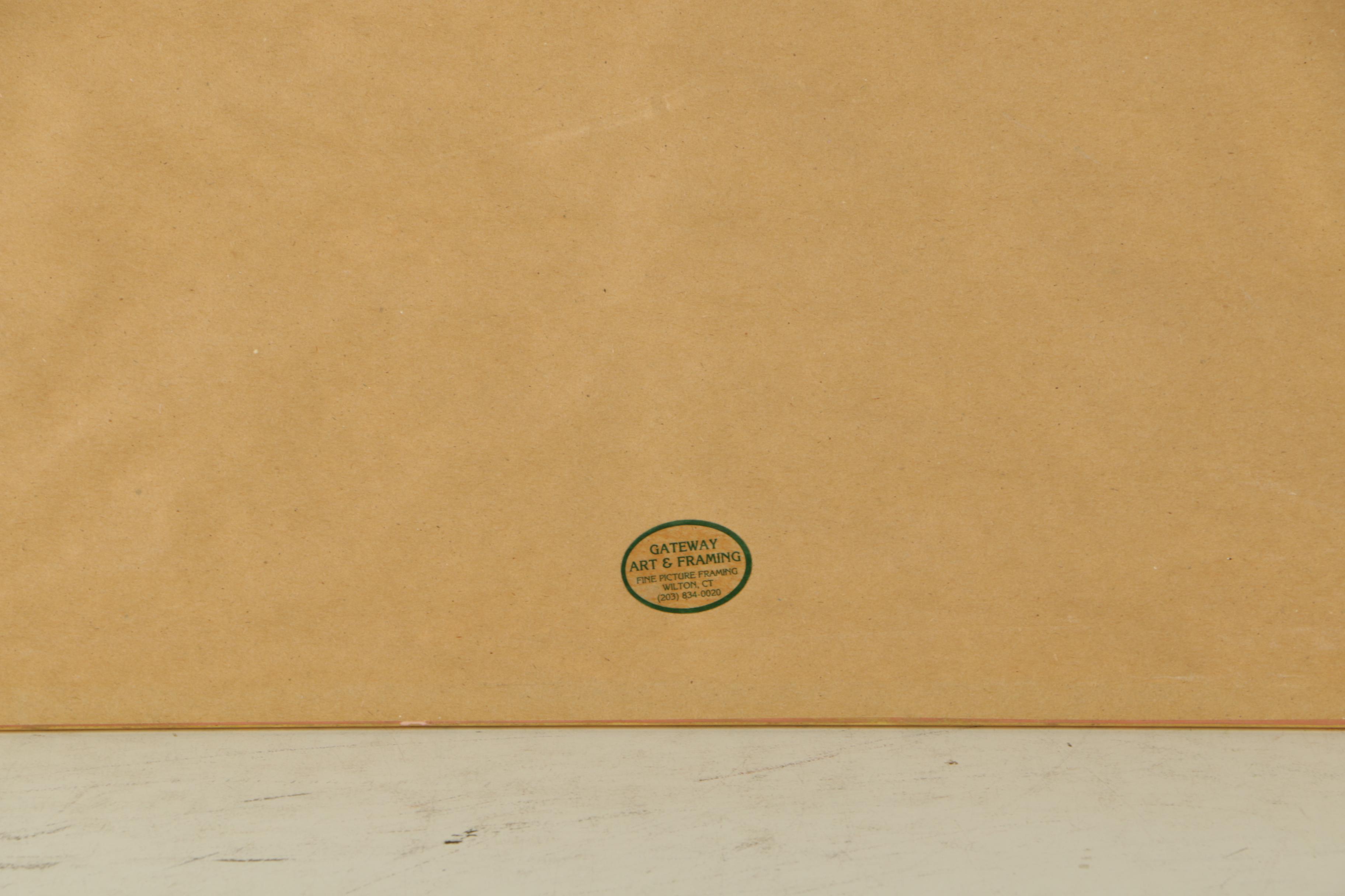 W. C. Hook Serigraph of Southwest Landscape