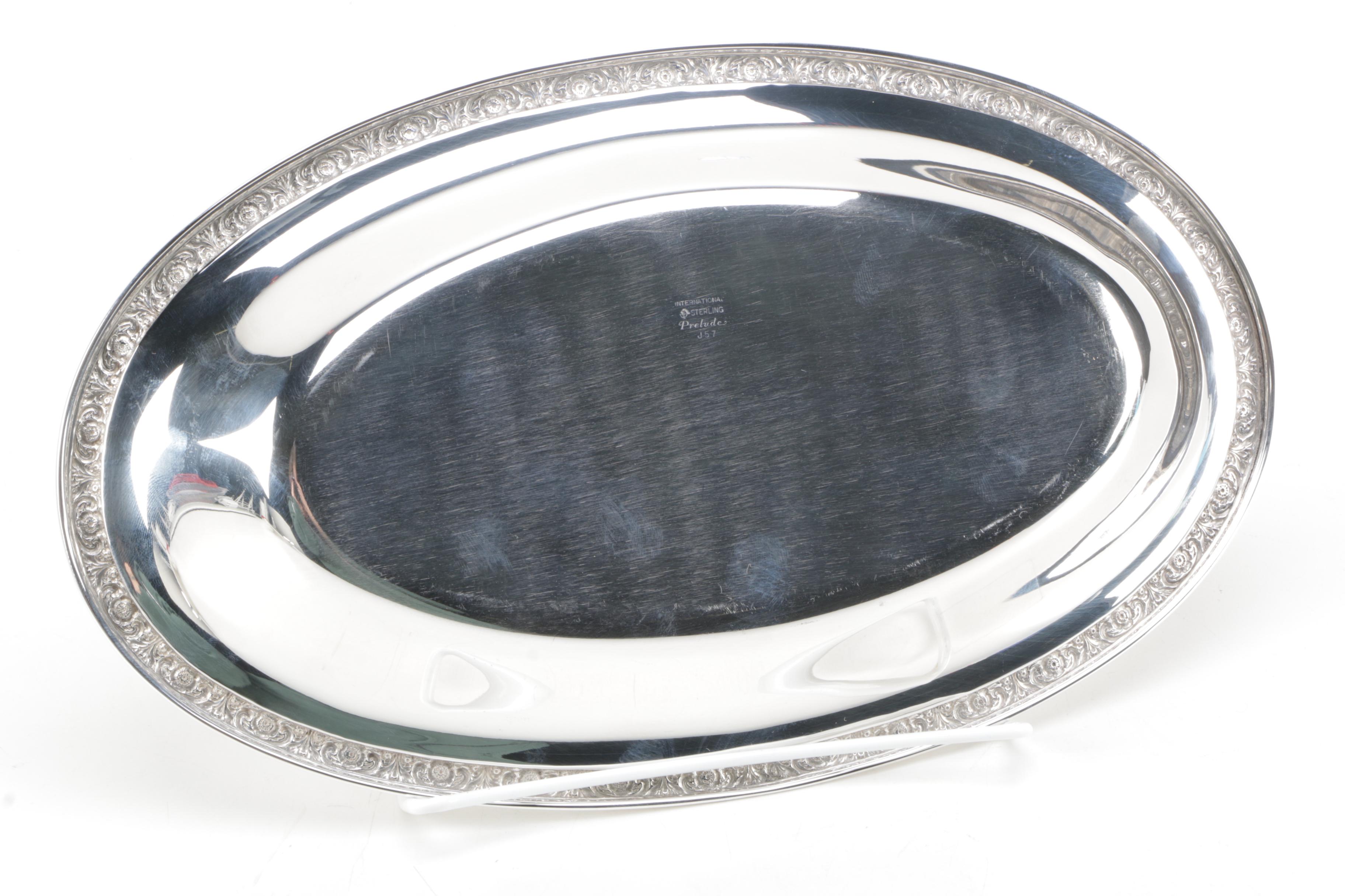 International Silver "Prelude" and Gorham Sterling Silver Dishes