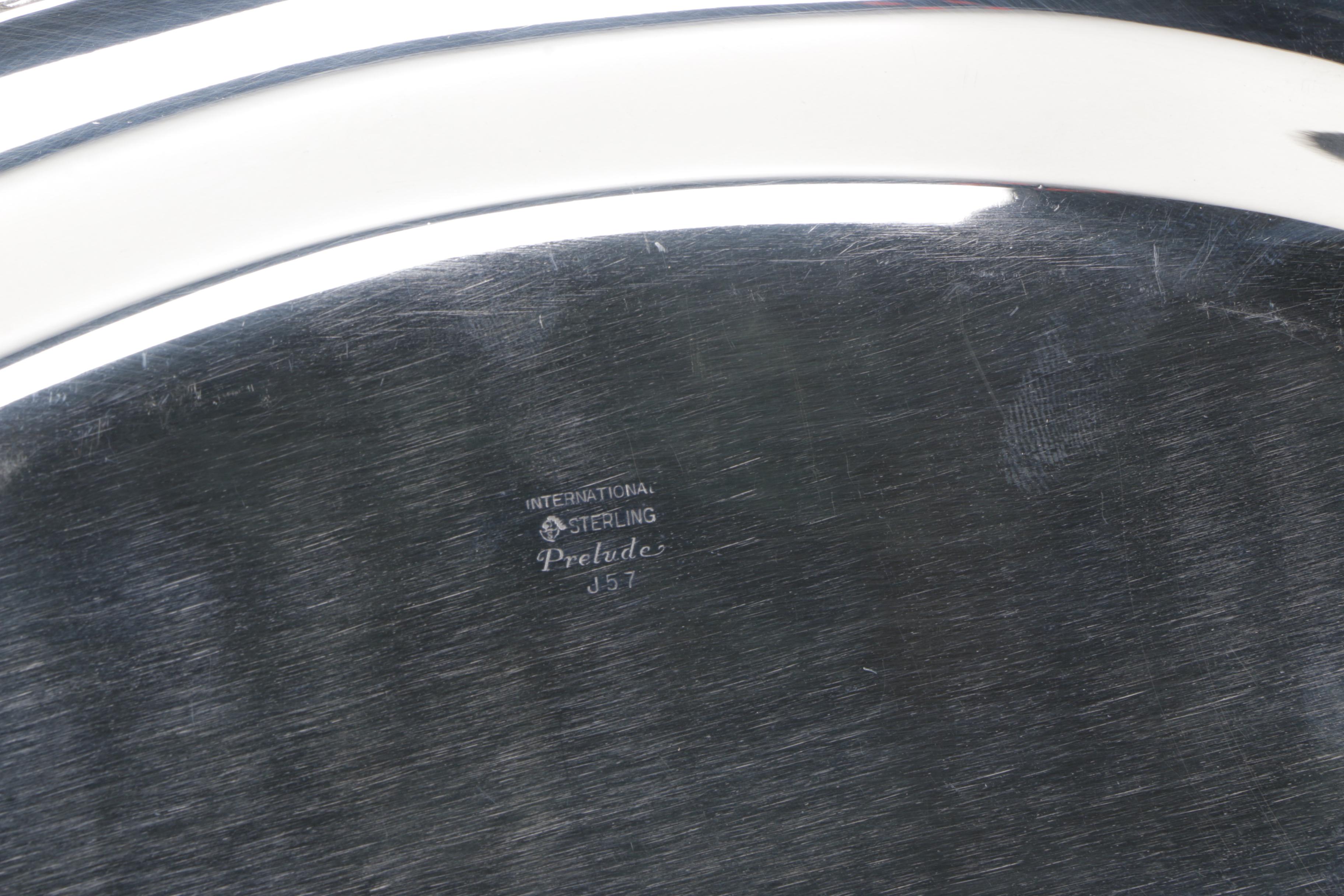 International Silver "Prelude" and Gorham Sterling Silver Dishes