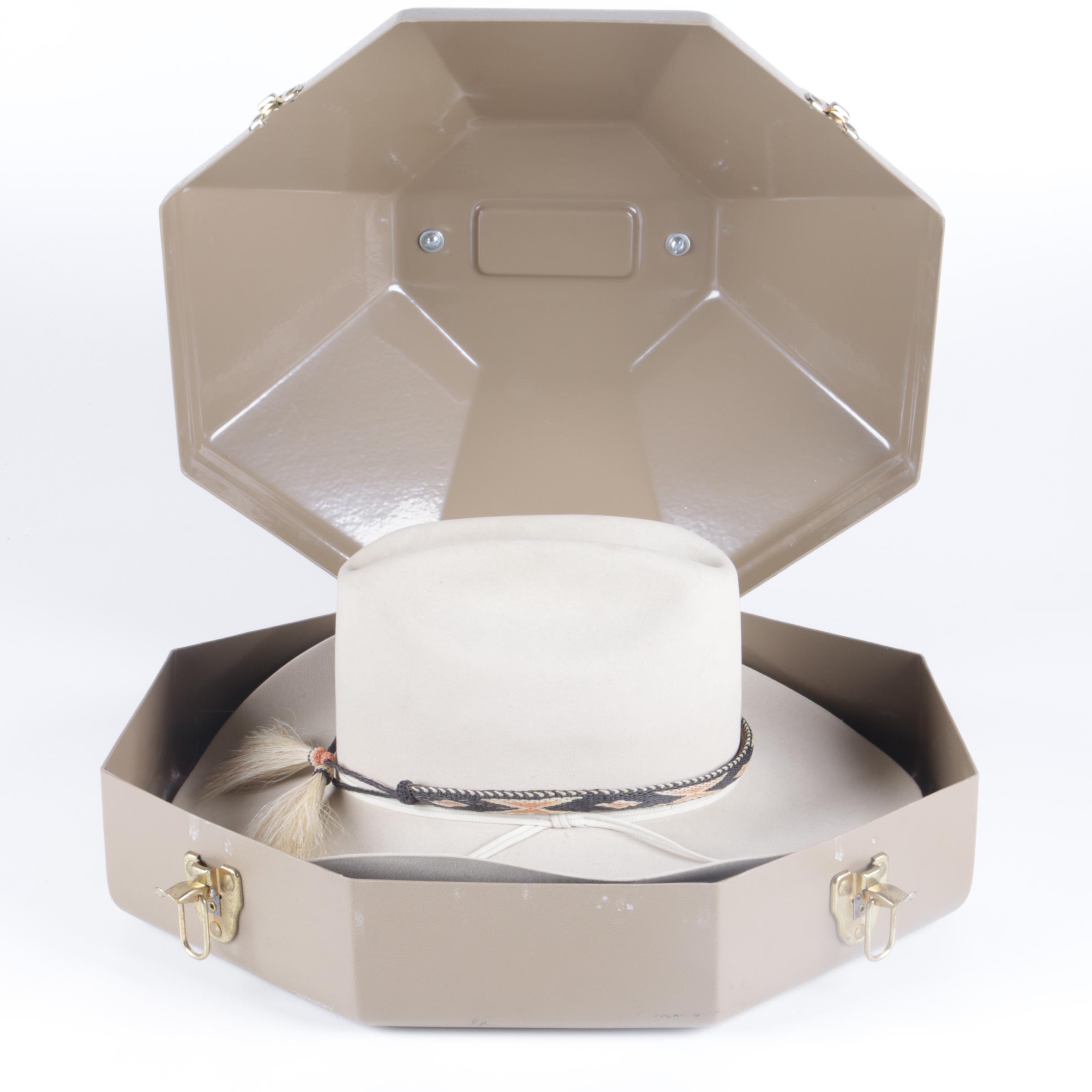 Women's Resistol 15X Beaver Felt Cowboy Hat with Hard Case