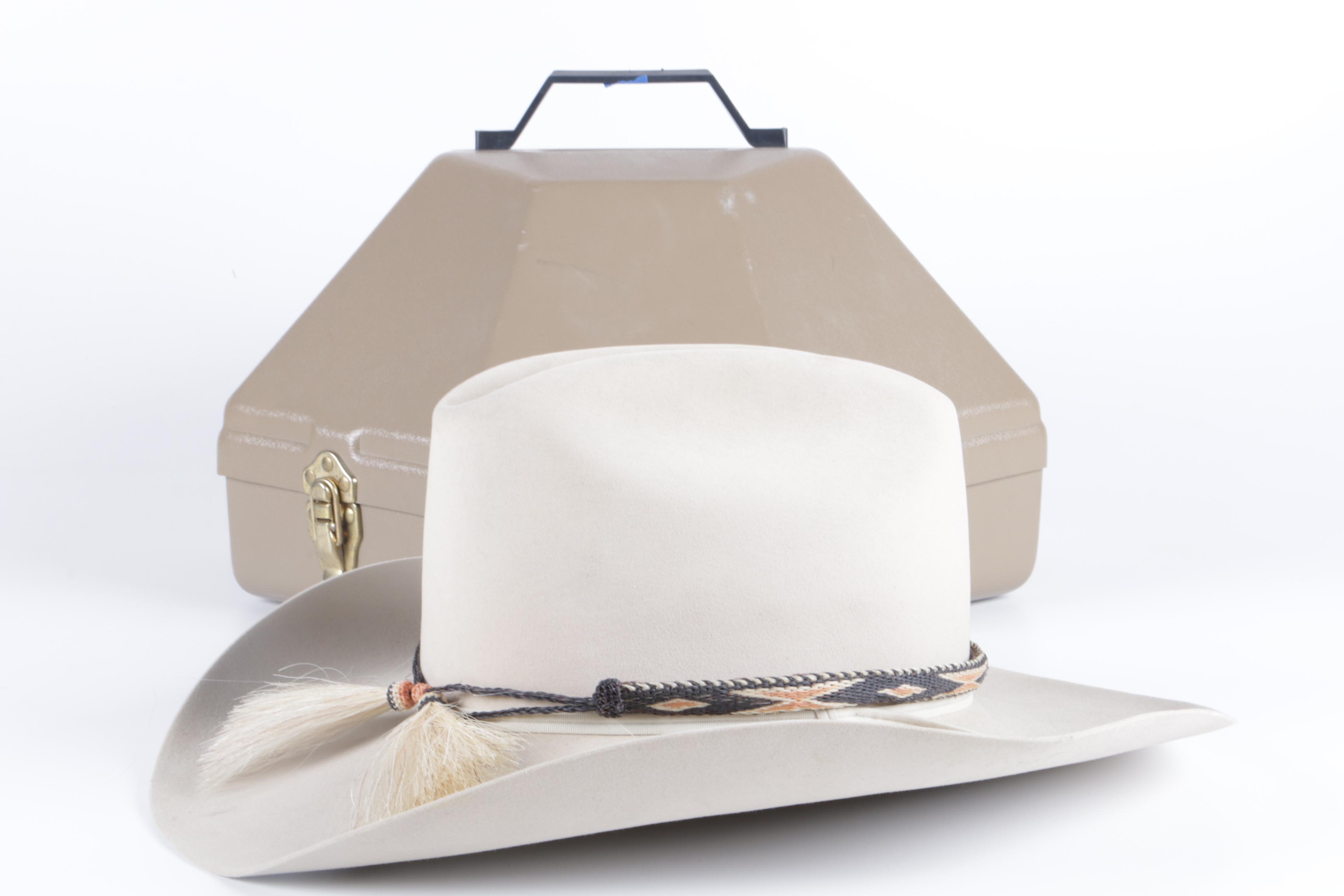 Women's Resistol 15X Beaver Felt Cowboy Hat with Hard Case