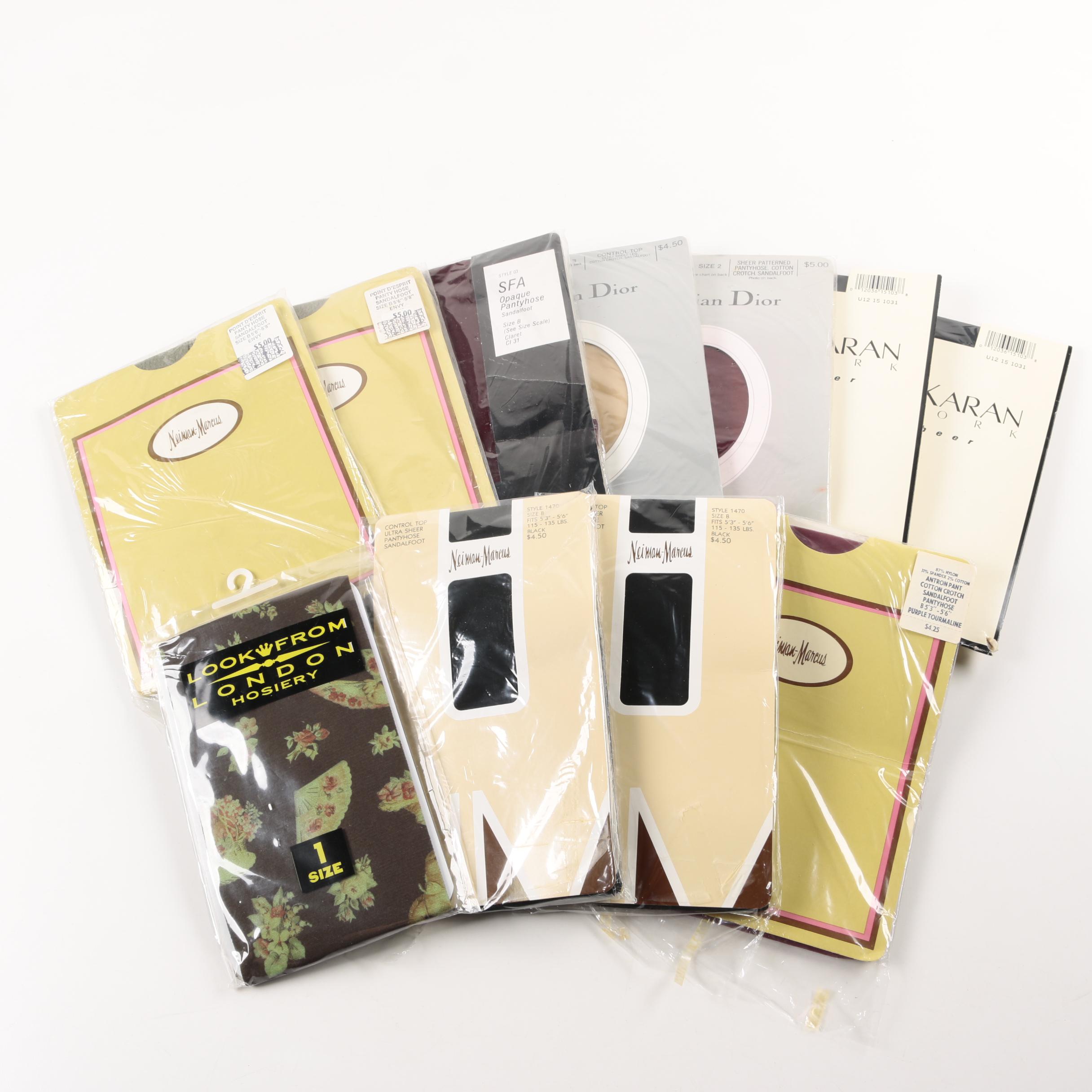 Women's Vintage Hosiery Including Christian Dior