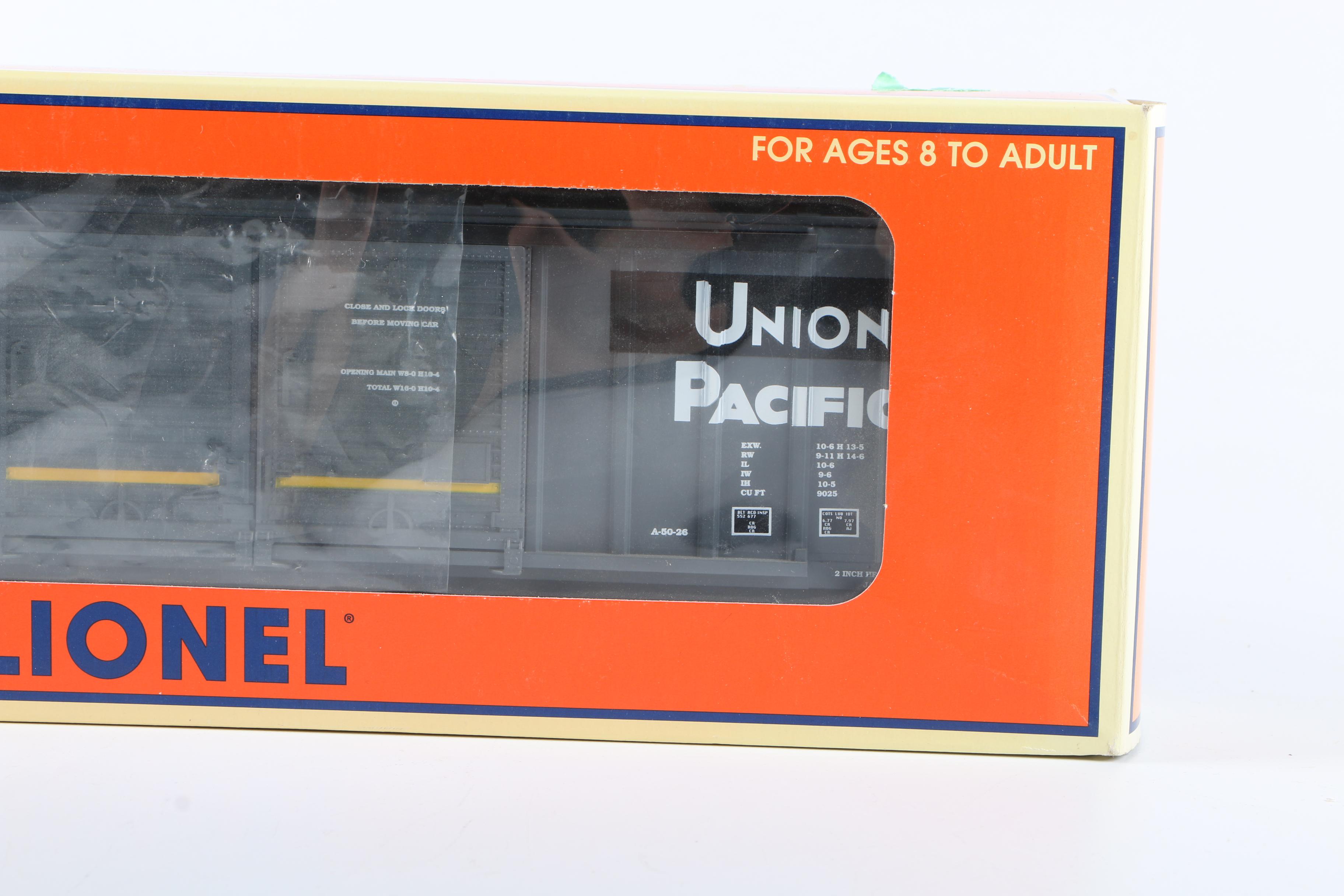 Lionel Southern Pacific Union Pacific Merger Double Door Boxcar