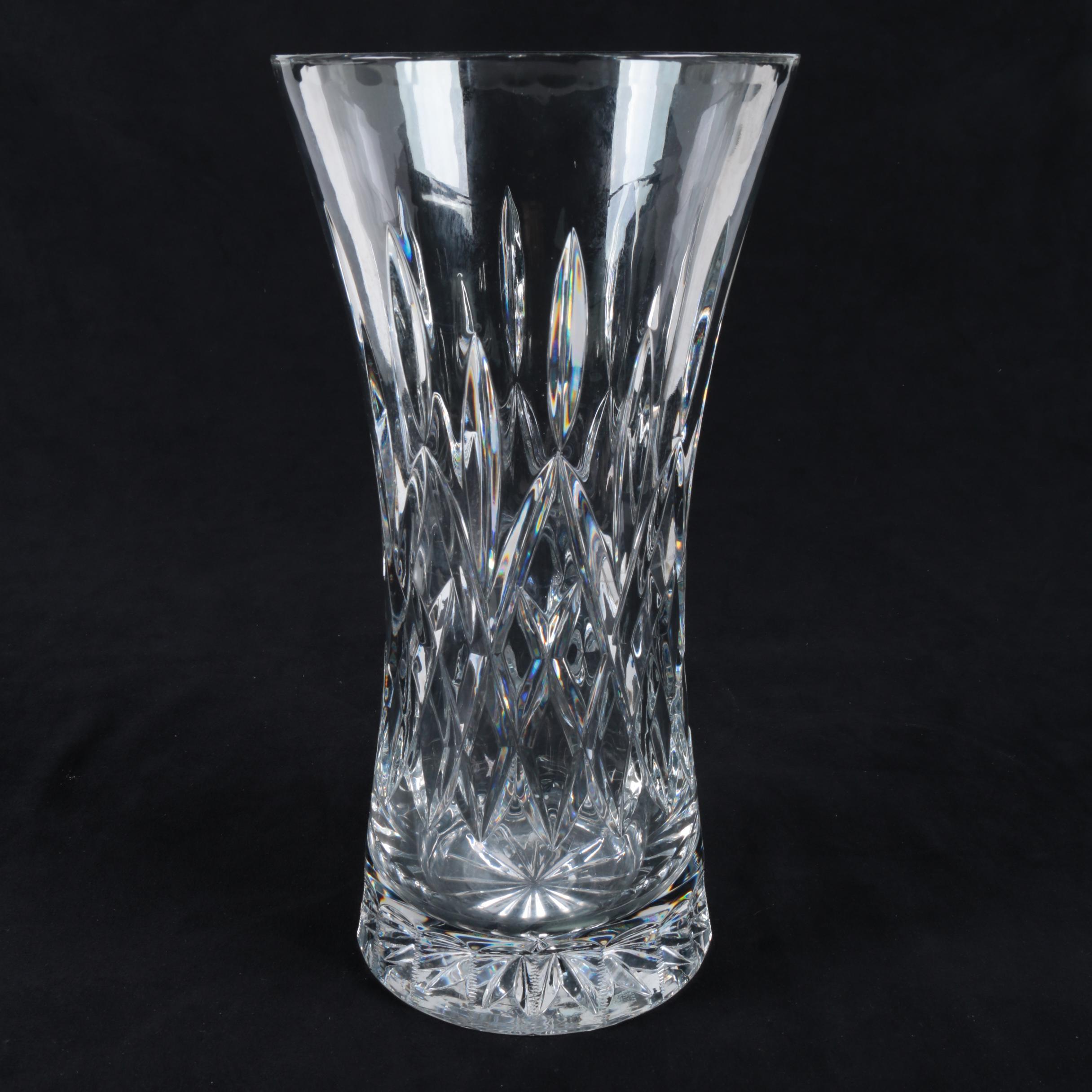 Rogaska Lead Crystal Trumpet Vase