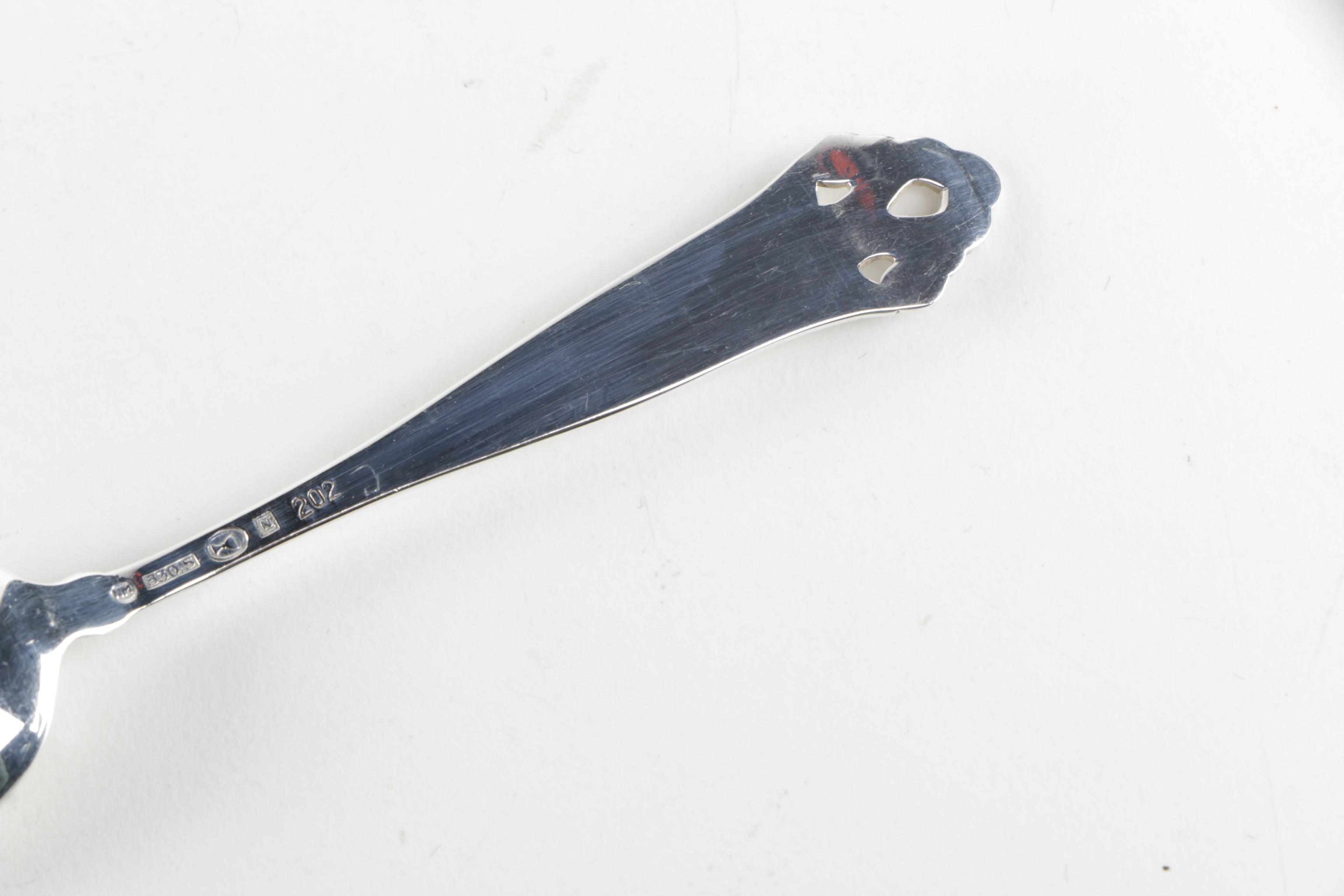 Norwegian 830 Silver Spoons and Twisted Sterling Spoon