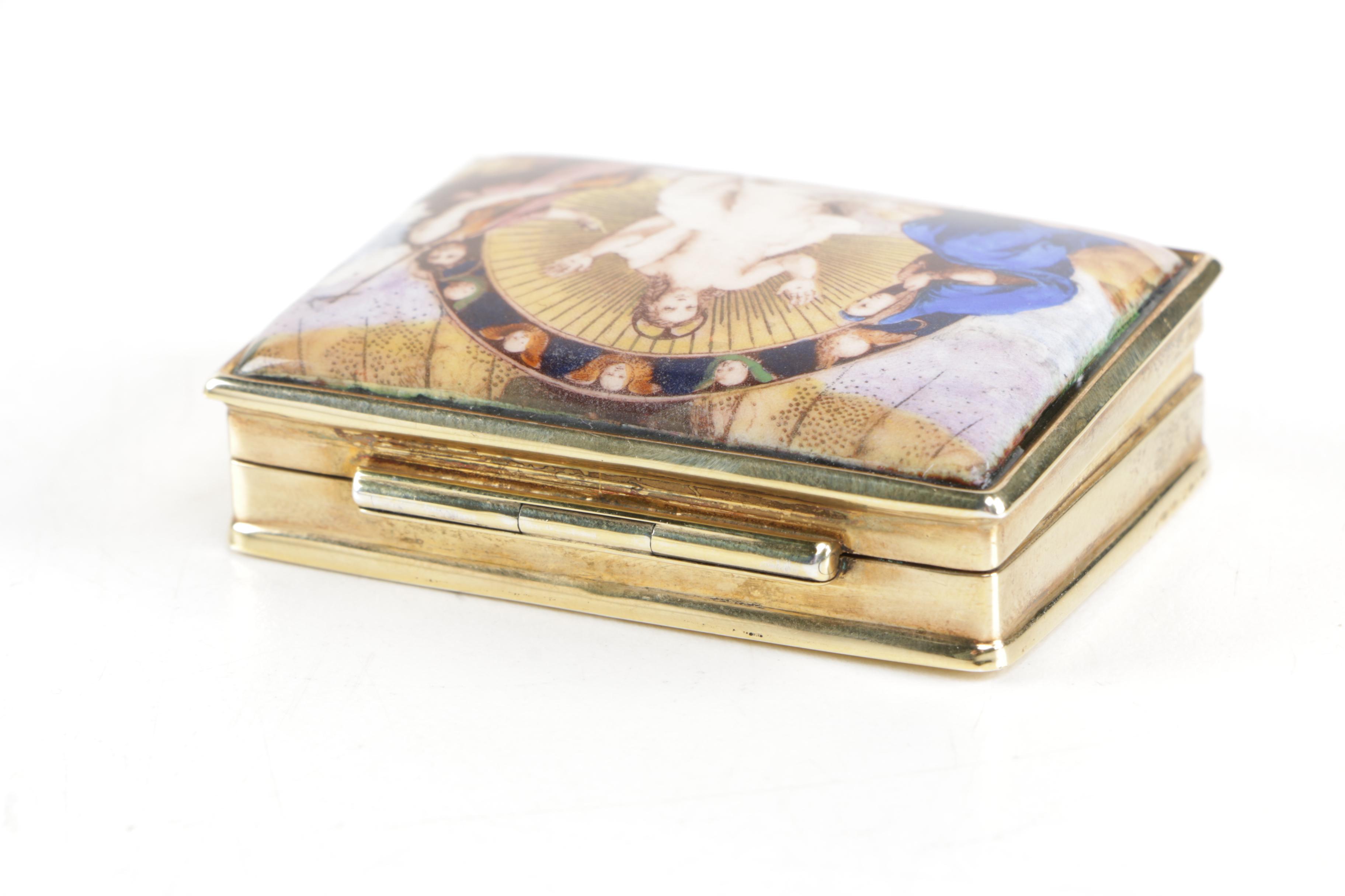 Antique Sterling Silver and Gold Plate Pill Boxes