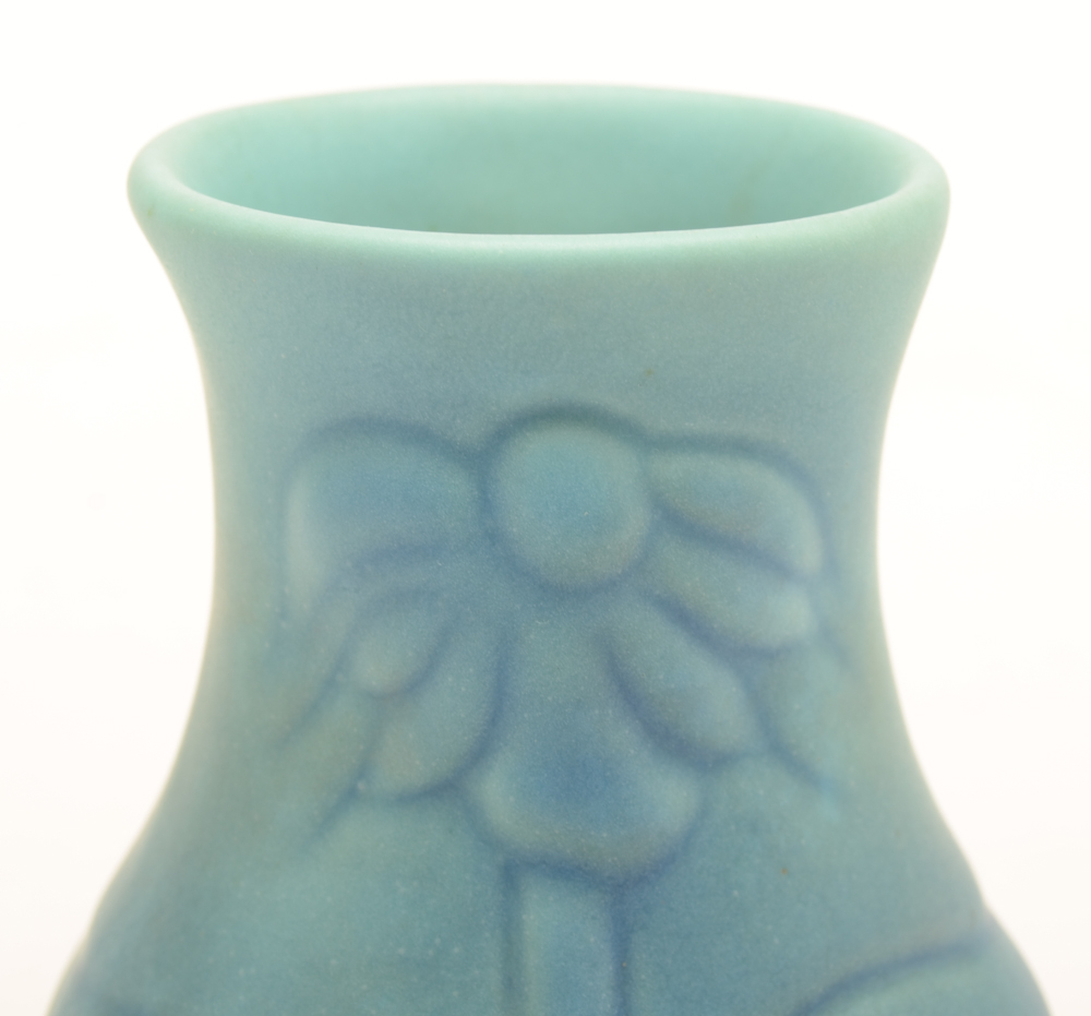 Vintage Van Briggle Turquoise Bud Vase